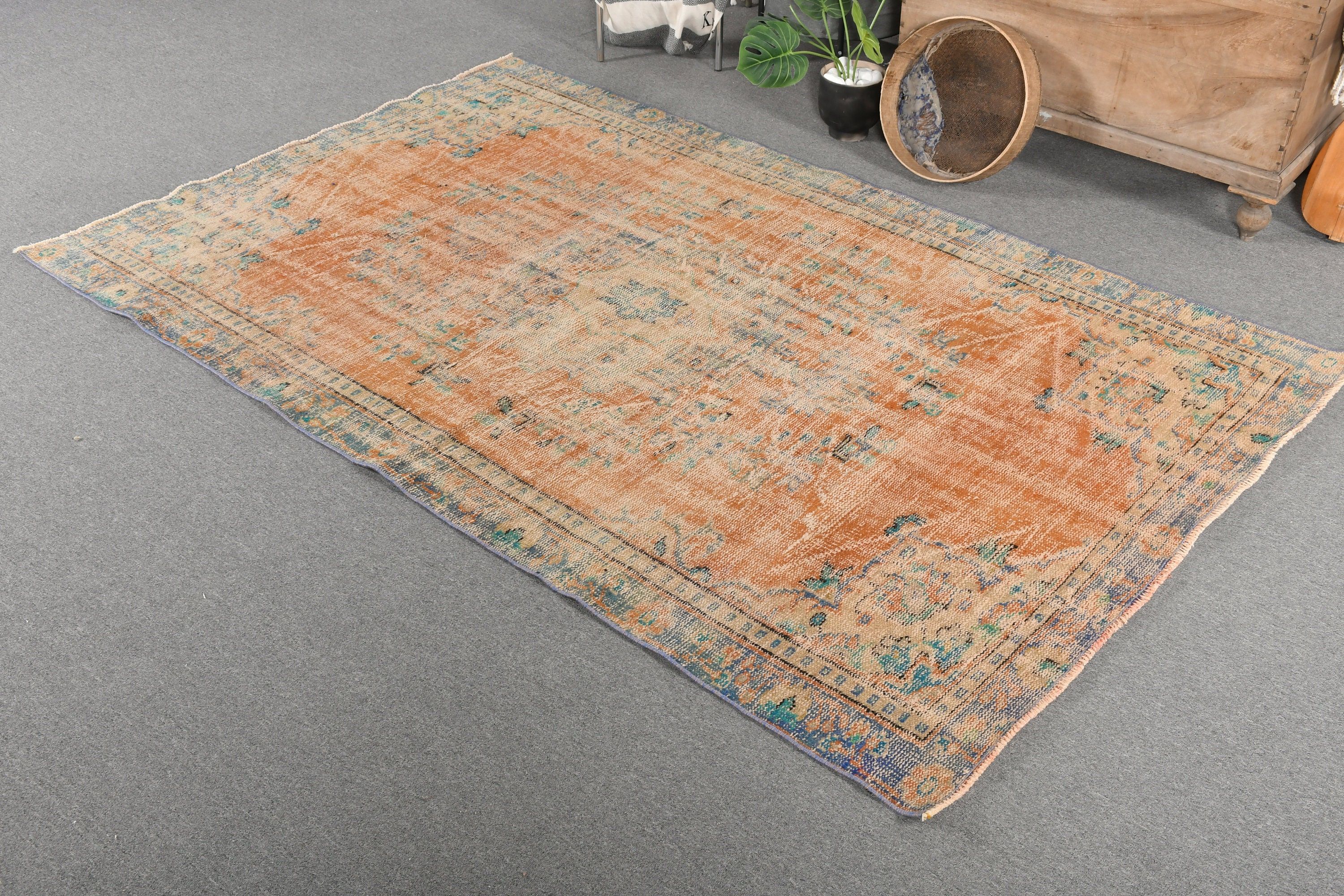 Floor Rugs, Bedroom Rugs, 5.1x8 ft Large Rugs, Vintage Rug, Dining Room Rug, Natural Rug, Brown Oriental Rug, Cool Rug, Turkish Rug