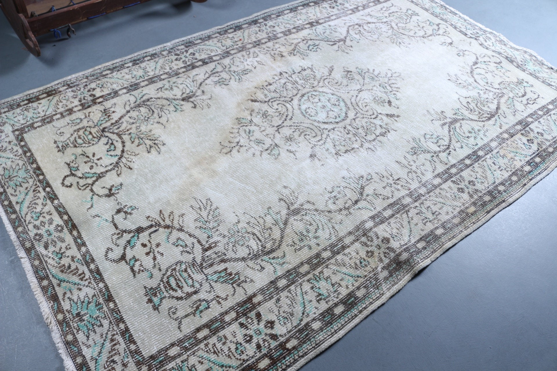 Ev Dekorasyonu Halıları, 5.4x8.5 ft Büyük Halı, Mutfak Halıları, Vintage Halı, Salon Halısı, Sevimli Halılar, Bej Mutfak Halıları, Türk Halıları, Oturma Odası Halısı