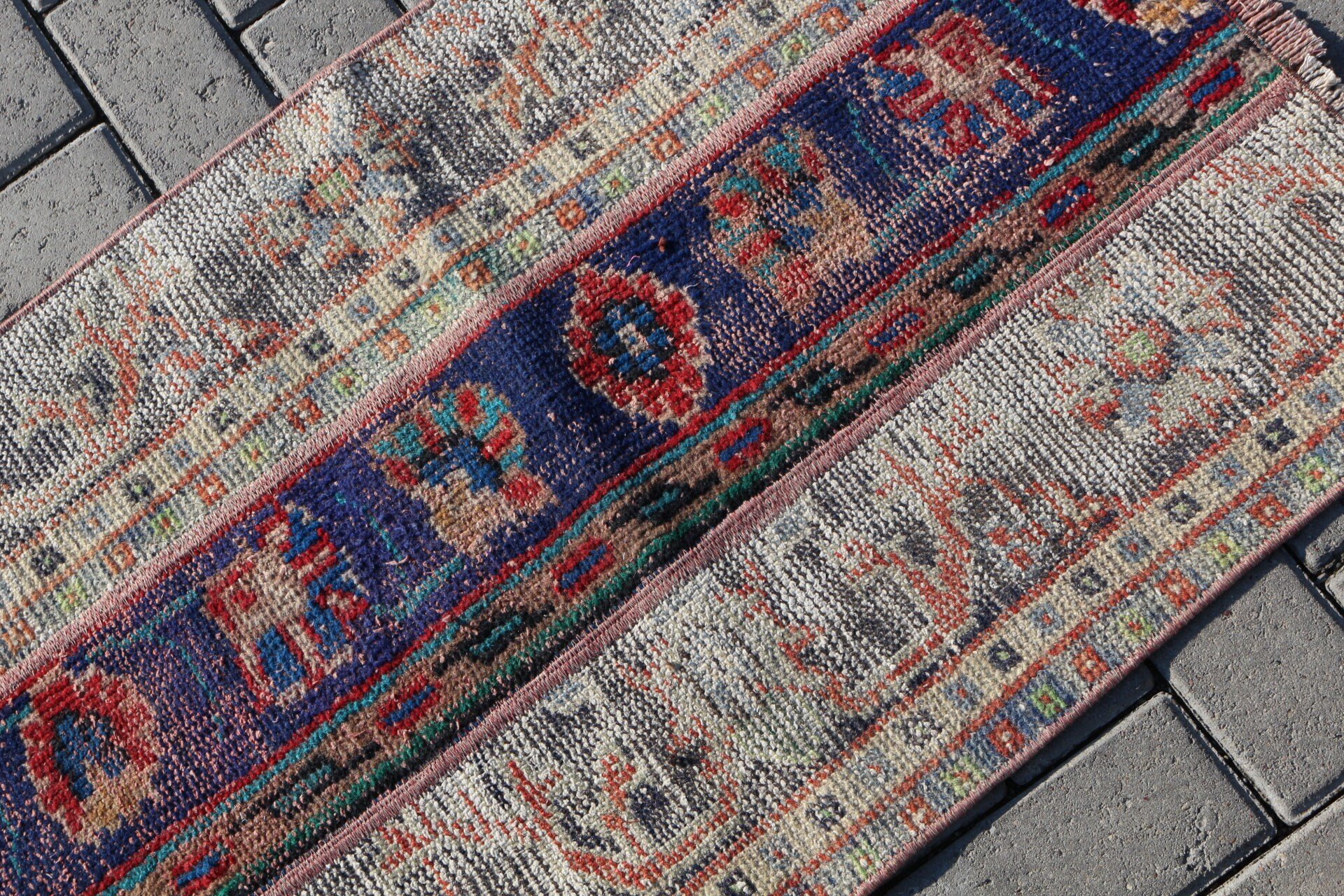 Blue  2x3 ft Small Rug, Wool Rug, Nursery Rugs, Vintage Rug, Rugs for Wall Hanging, Turkish Rug, Cool Rugs, Door Mat Rugs