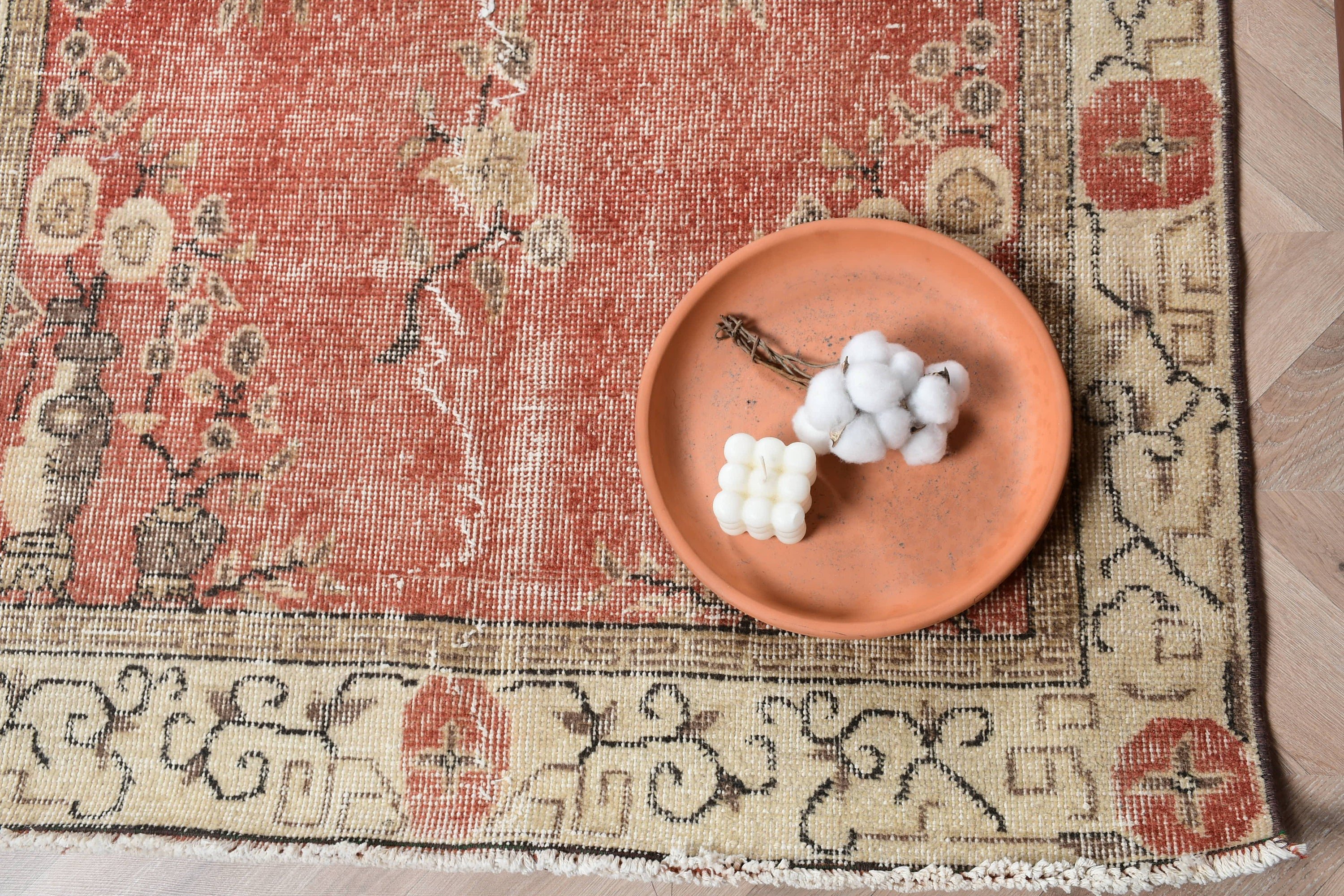 Orange  3.5x6.8 ft Accent Rug, Kitchen Rug, Rugs for Entry, Floor Rug, Entry Rugs, Vintage Rugs, Turkish Rug