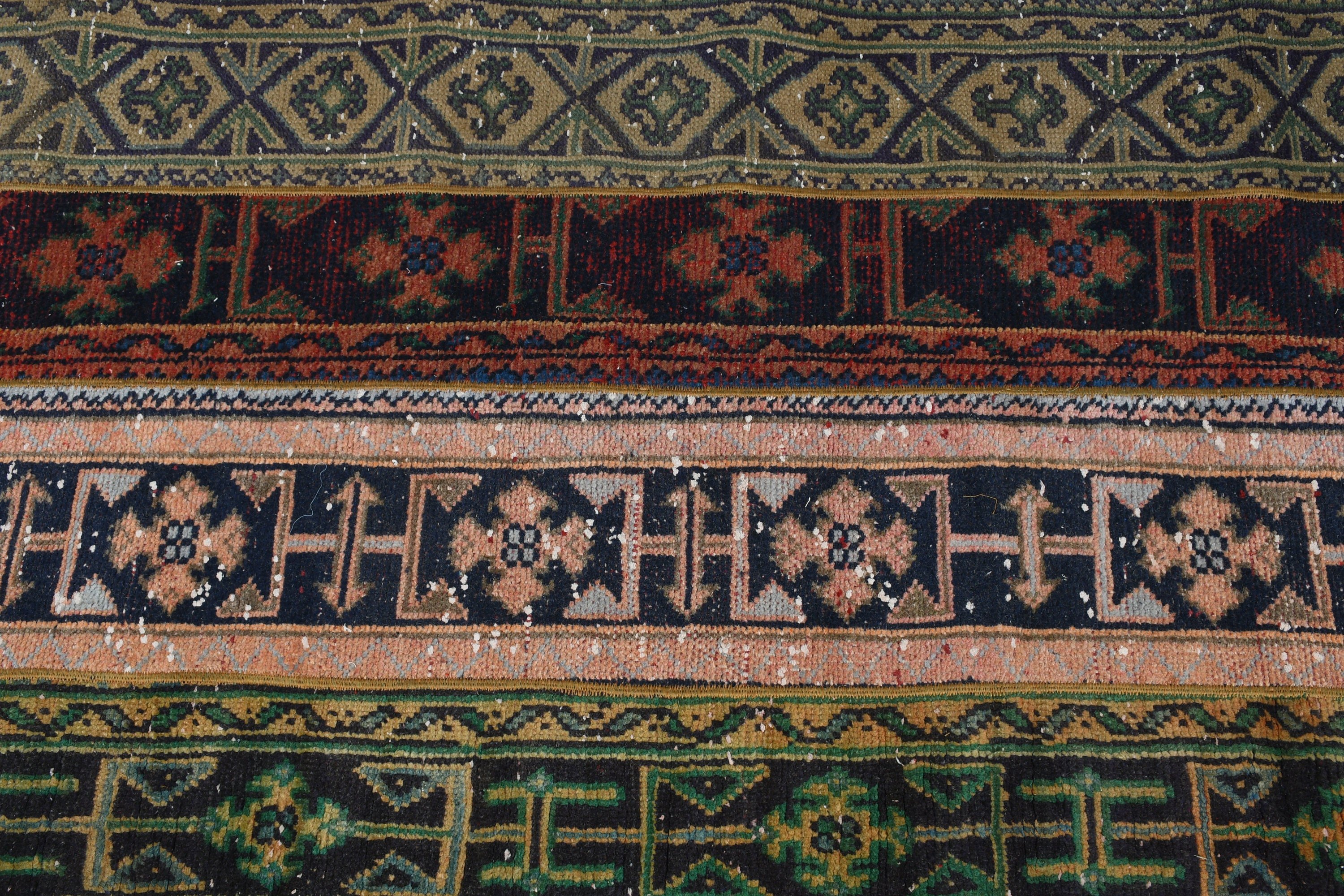 Green Moroccan Rugs, 3x9.2 ft Runner Rug, Vintage Rugs, Kitchen Rugs, Rugs for Corridor, Turkish Rugs, Corridor Rugs