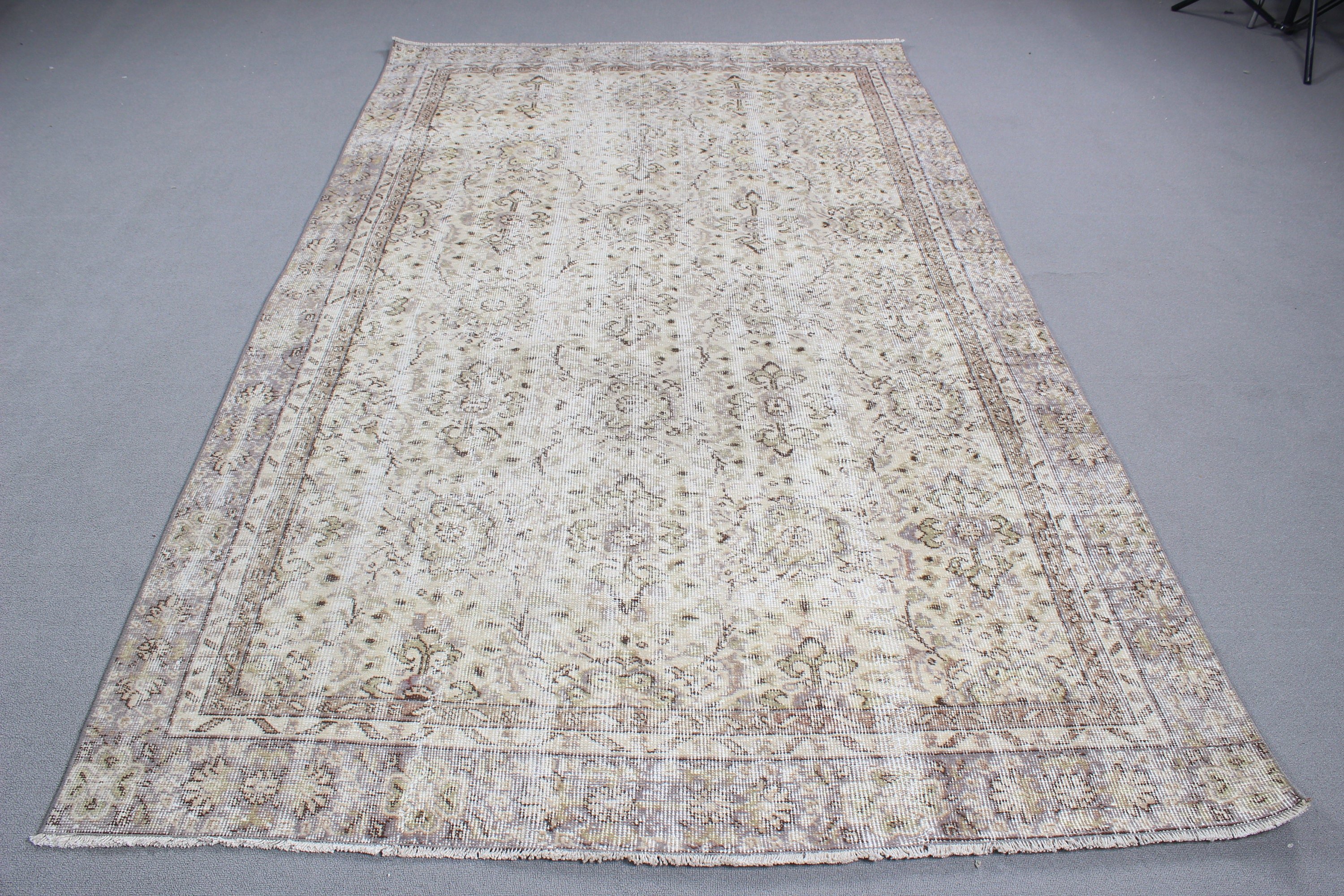 5.6x9.1 ft Büyük Halılar, Büyük Boho Halıları, Oryantal Halı, Yemek Odası Halısı, Türk Halıları, Boho Halısı, Yeşil Nötr Halılar, Vintage Halılar, Yer Halısı