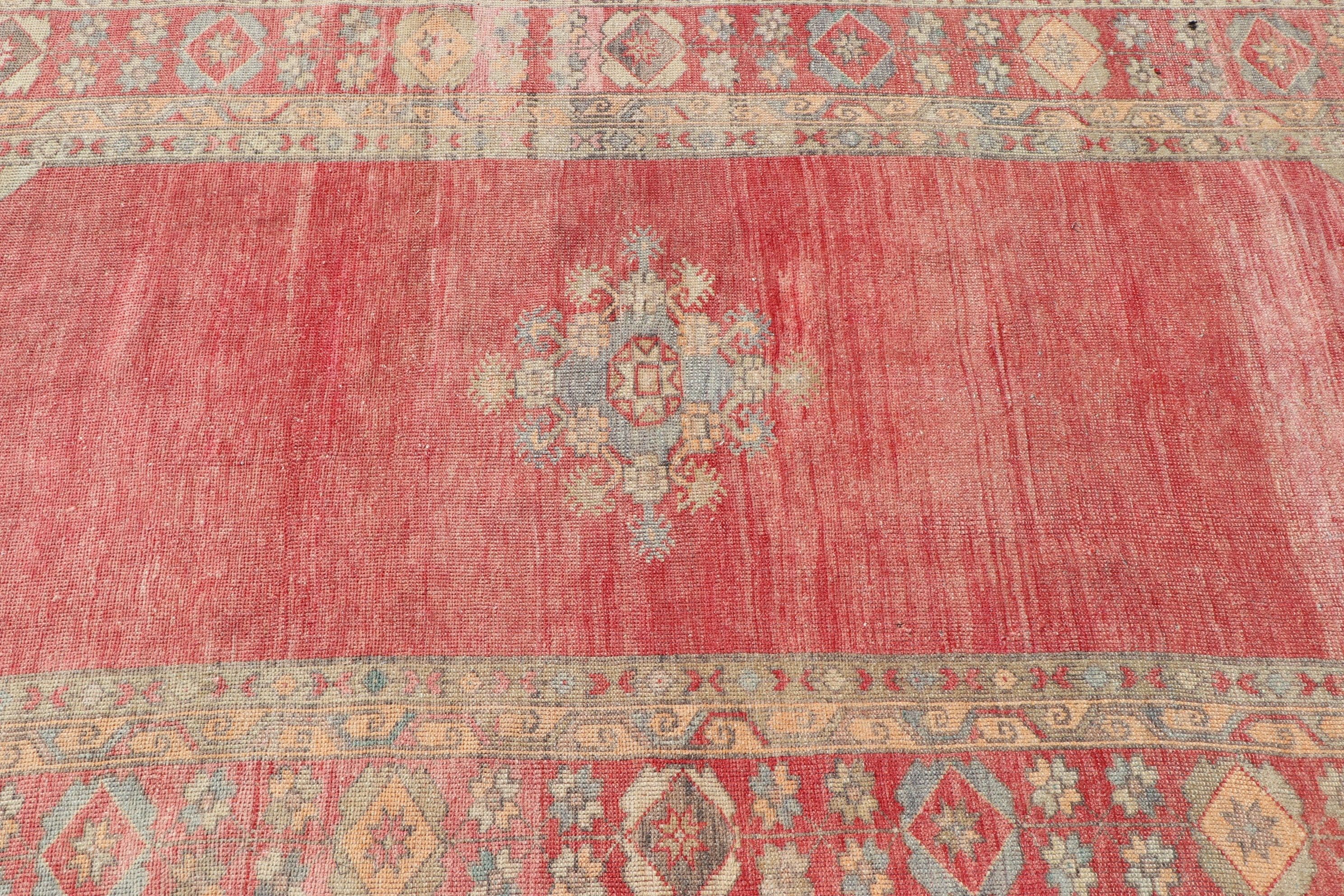 Vintage Rug, Bedroom Rug, Cool Rugs, Art Rug, Rugs for Dining Room, 5.1x9.2 ft Large Rug, Pink Home Decor Rug, Turkish Rug, Living Room Rug