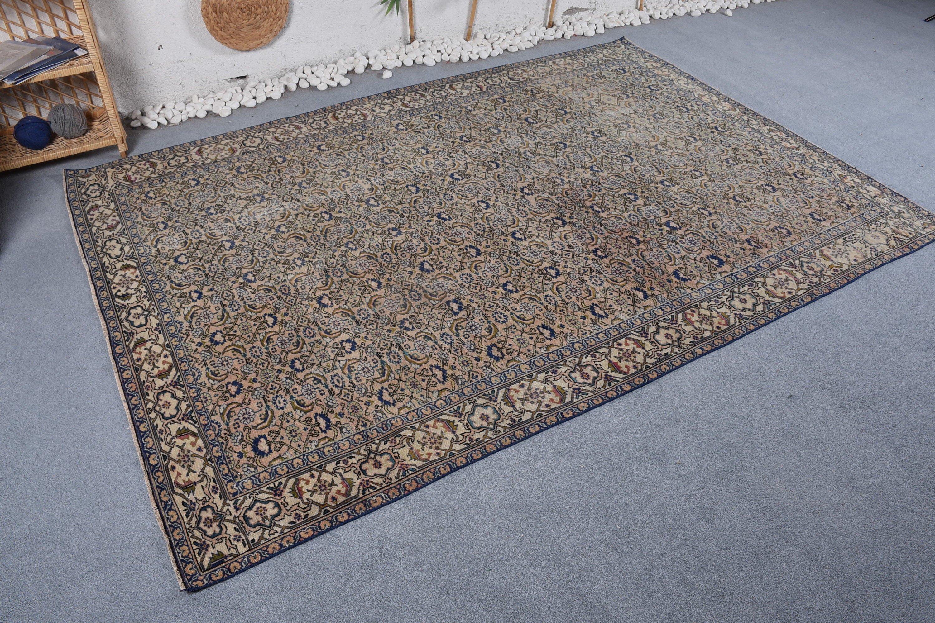 Living Room Rug, Rugs for Dining Room, Kitchen Rugs, Colorful Rugs, 6.1x8.8 ft Large Rugs, Dining Room Rug, Turkish Rug, Vintage Rug