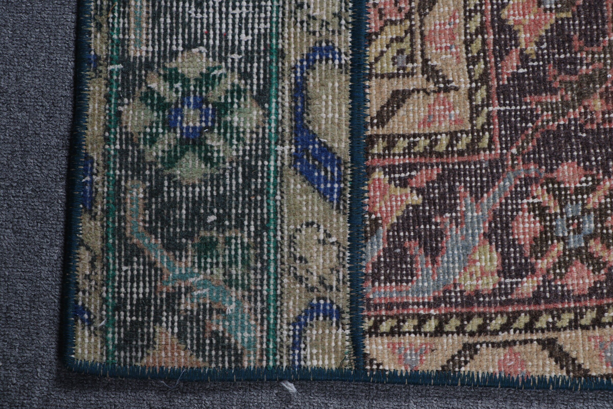 Moroccan Rug, Kitchen Rug, Vintage Rug, Green Moroccan Rug, Oriental Rug, Handmade Rug, Turkish Rug, Corridor Rug, 1.9x5.7 ft Runner Rugs