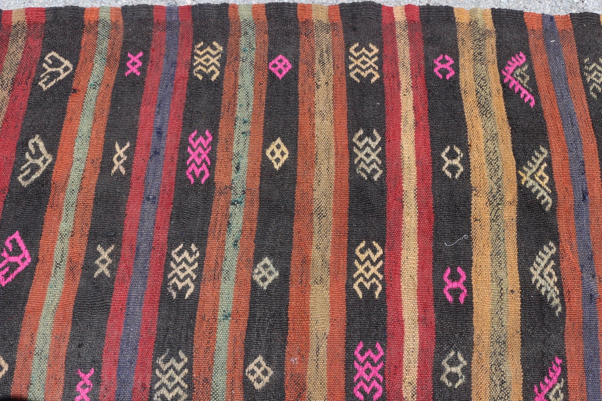 Anadolu Halıları, Sevimli Halı, Çocuk Halısı, Yün Halılar, Giriş Halıları, Türk Halısı, Kahverengi 2,8x6,3 ft Accent Halılar, Vintage Halı, Kilim