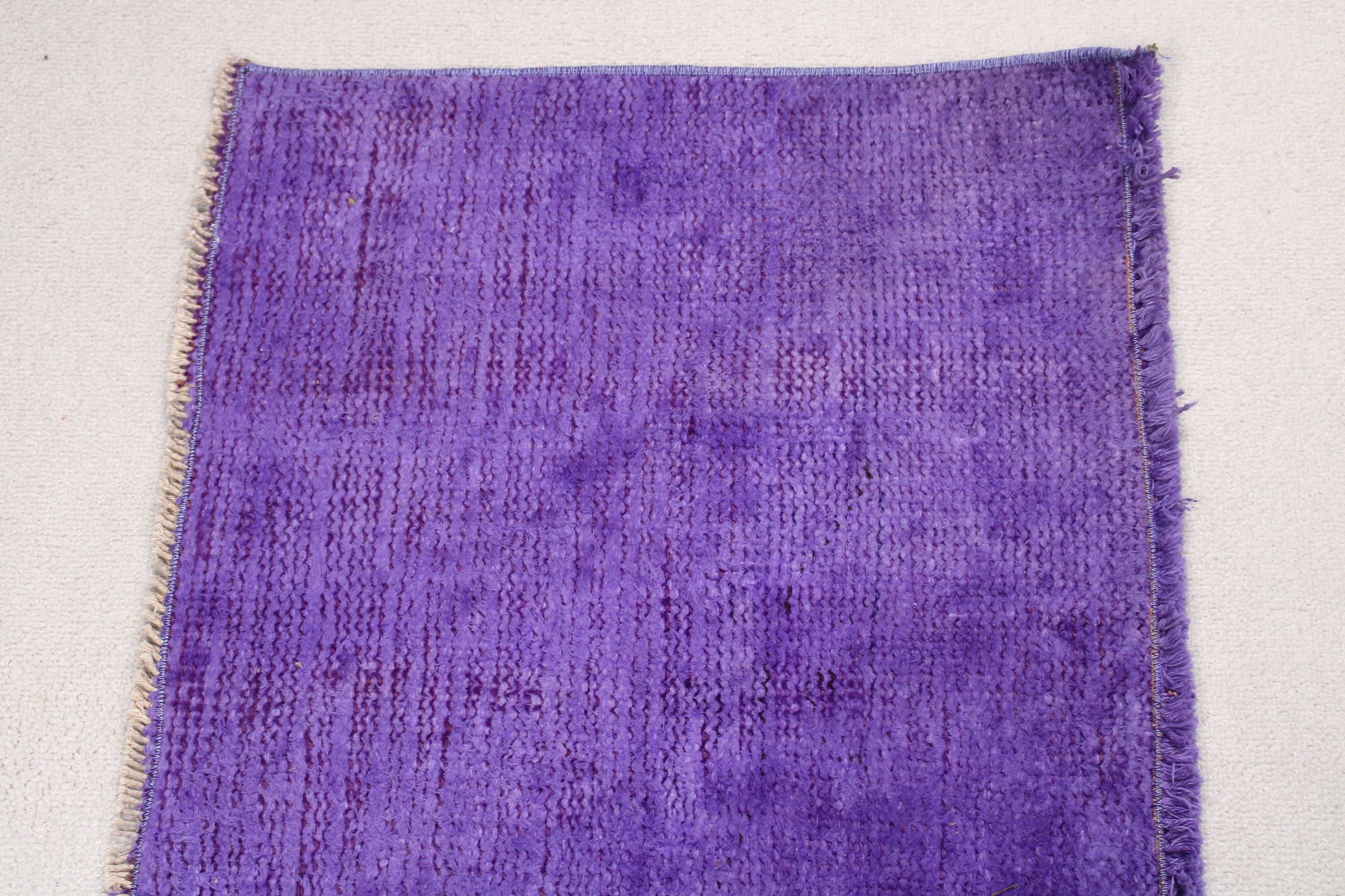 Vintage Rugs, 2.9x1.6 ft Small Rug, Bath Rug, Purple Luxury Rugs, Wall Hanging Rug, Home Decor Rug, Bedroom Rugs, Turkish Rugs, Floor Rugs