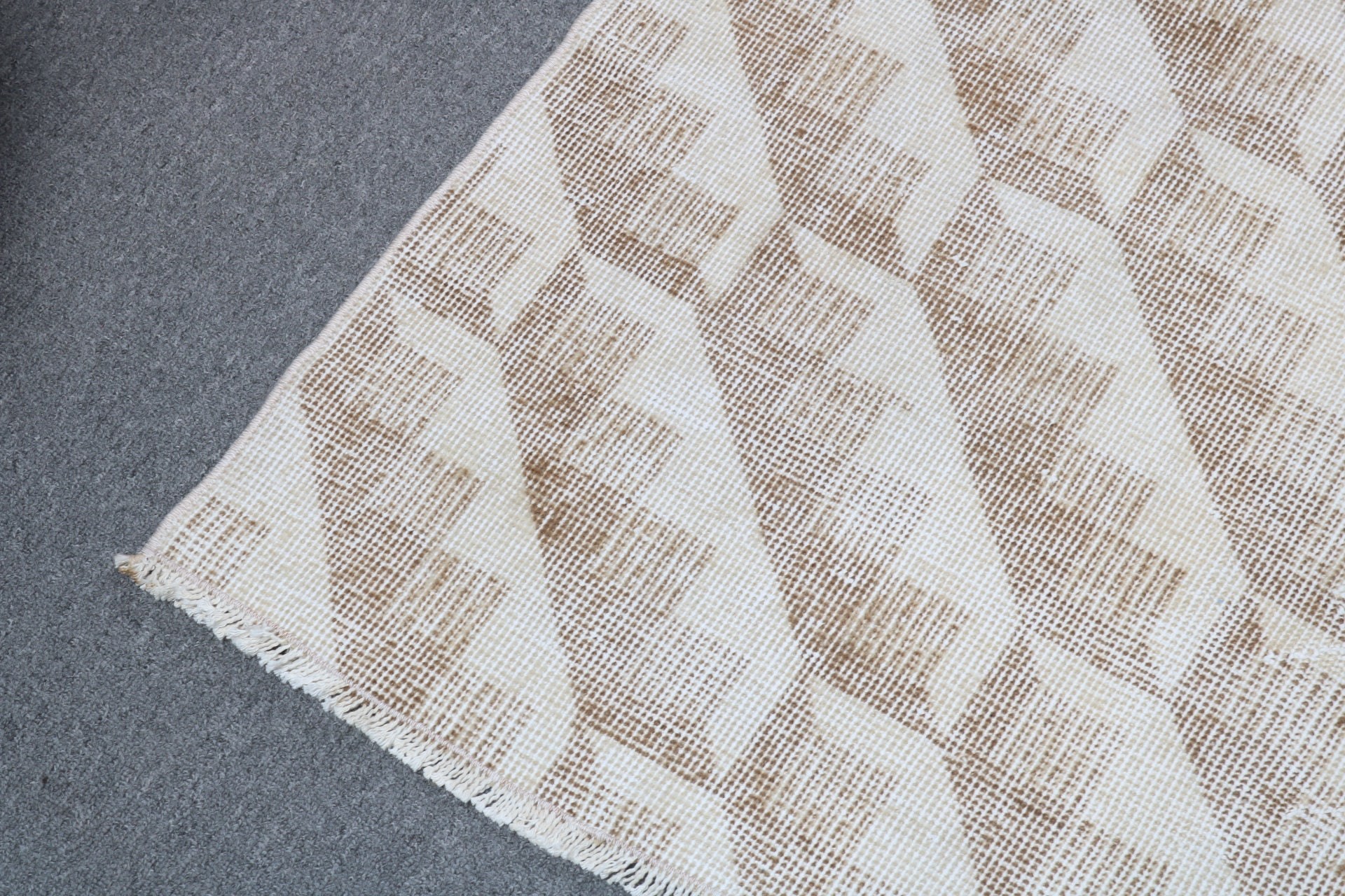 Handwoven Rugs, Vintage Rug, Bedroom Rug, Turkish Rug, 3.6x6.4 ft Accent Rug, Boho Accent Rug, Beige Geometric Rugs, Flatweave Rugs