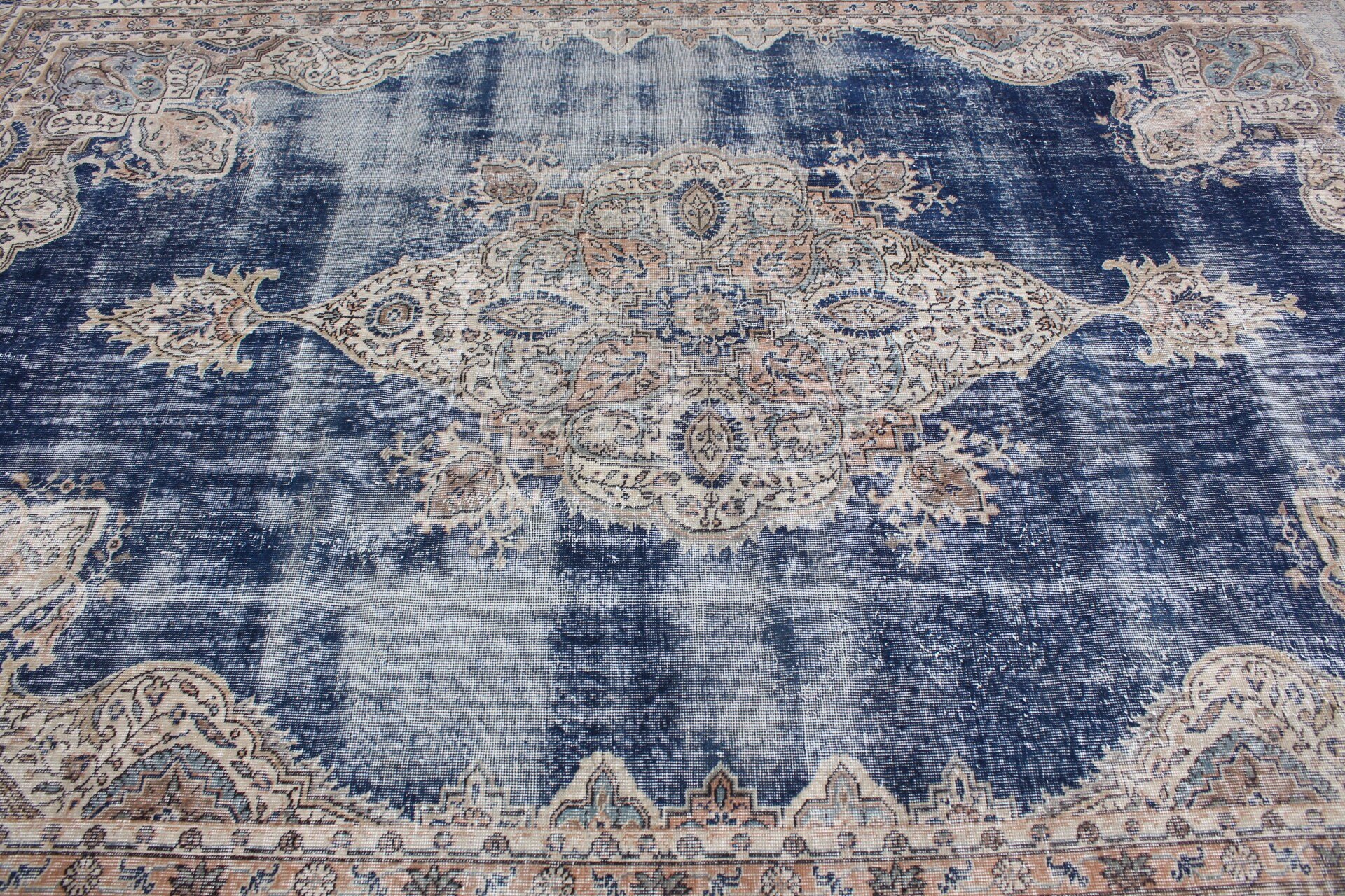 Dining Room Rug, Turkish Rug, Living Room Rug, 7.9x11.2 ft Oversize Rugs, Bedroom Rug, Kitchen Rug, Boho Rug, Vintage Rug, Blue Bedroom Rug