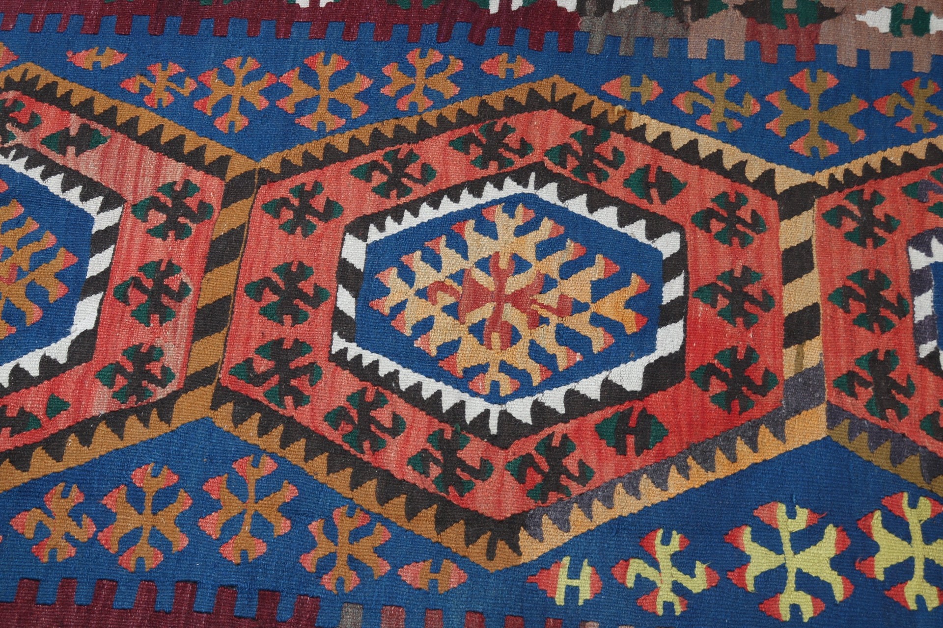 Düz Dokuma Halılar, Giriş Halıları, 2,9x7,1 ft Aksan Halıları, El Dokuma Halıları, Mutfak Halısı, Turuncu Modern Halı, Vintage Halılar, Türk Halıları, Kilim