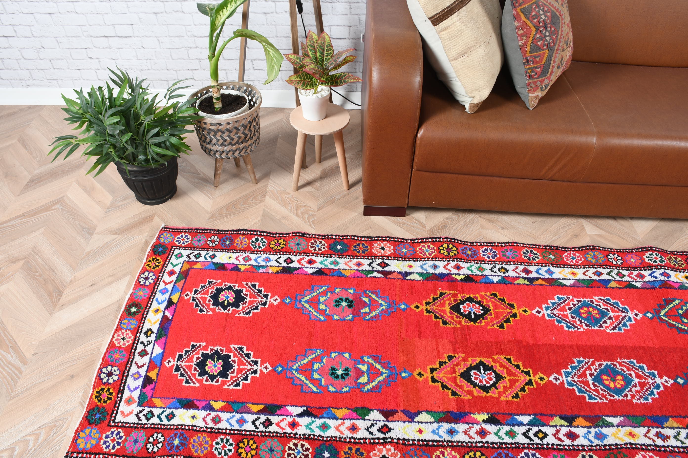 Pink Kitchen Rug, Vintage Rugs, Kitchen Rug, Rugs for Stair, 2.7x10.6 ft Runner Rug, Turkish Rug, Corridor Rugs, Stair Rug