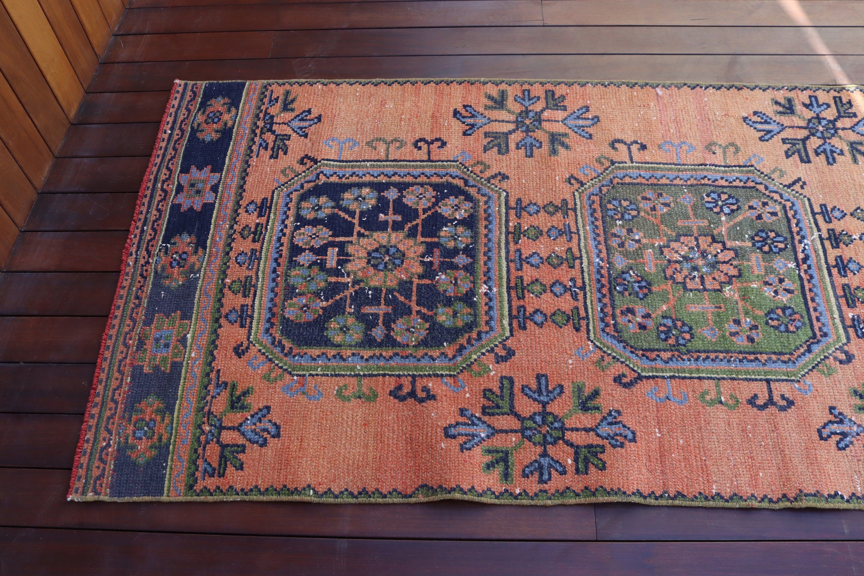 2.9x11.2 ft Runner Halıları, Sanatsal Halı, Modern Halılar, Vintage Halılar, Yer Halıları, Beni Ourain Runner Halıları, Türk Halısı, Turuncu Fas Halısı