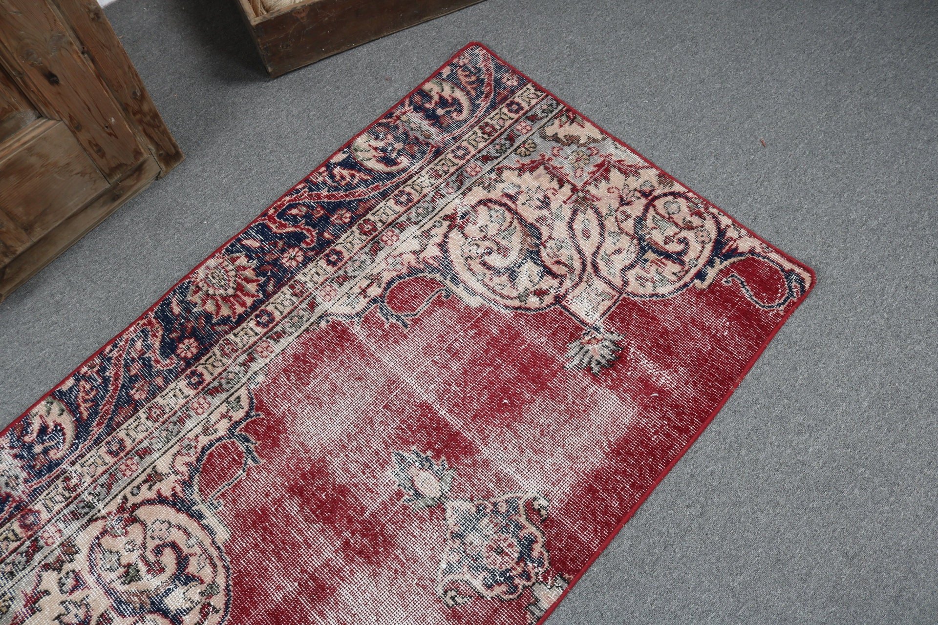 Turkish Rug, Oriental Rugs, Vintage Rug, Red Home Decor Rugs, Bedroom Rug, Small Vintage Rugs, 2.8x4.9 ft Small Rug