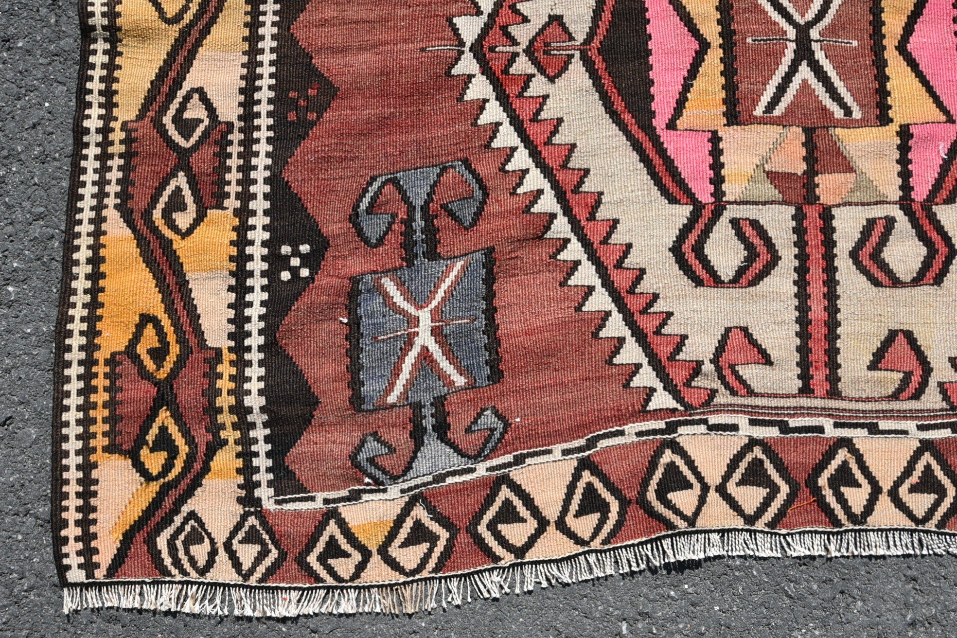 Oryantal Halılar, Vintage Halı, Kilim, 5.2x14.1 ft Yolluk Halıları, Koridor Halısı, Bohem Halısı, Havalı Halılar, Türk Halısı, Koridor Halıları, Kabile Halısı