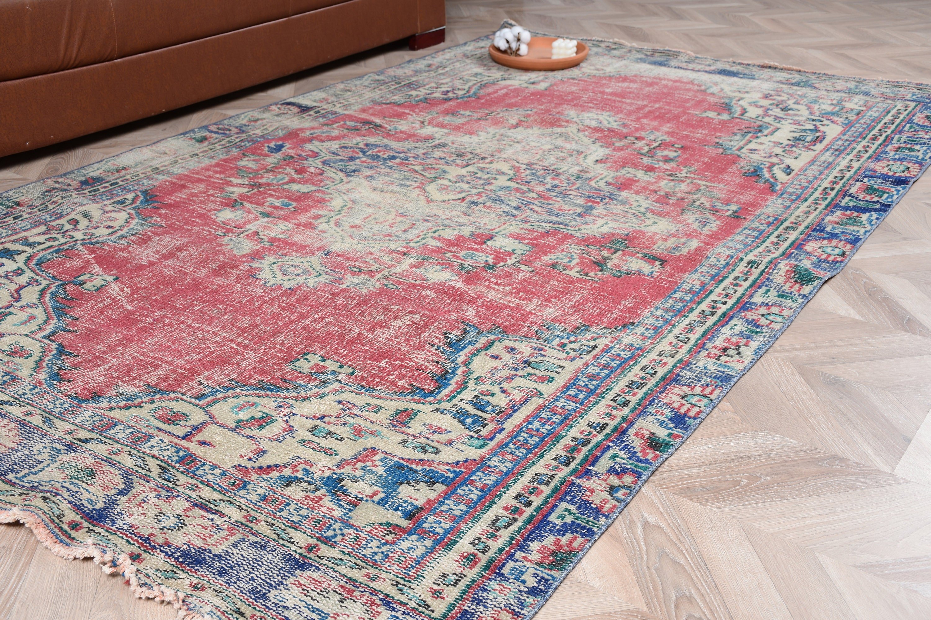 Living Room Rugs, Rugs for Salon, Salon Rugs, 5x8.2 ft Large Rug, Red Floor Rugs, Oriental Rug, Turkish Rug, Kitchen Rug, Vintage Rug