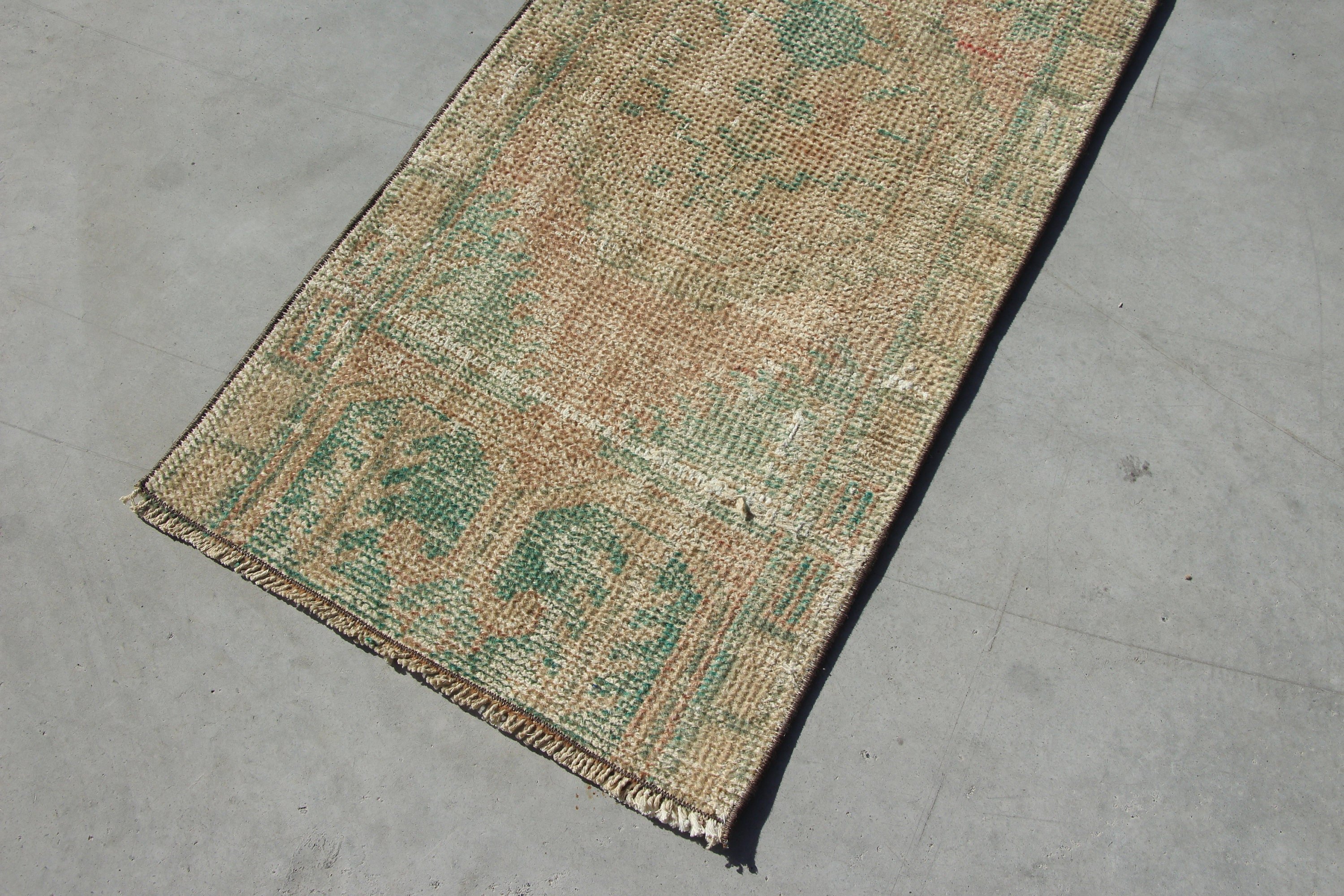 Floor Rug, Oriental Rug, 1.8x3.7 ft Small Rugs, Vintage Rug, Nursery Rug, Home Decor Rug, Bedroom Rugs, Orange Moroccan Rug, Turkish Rug