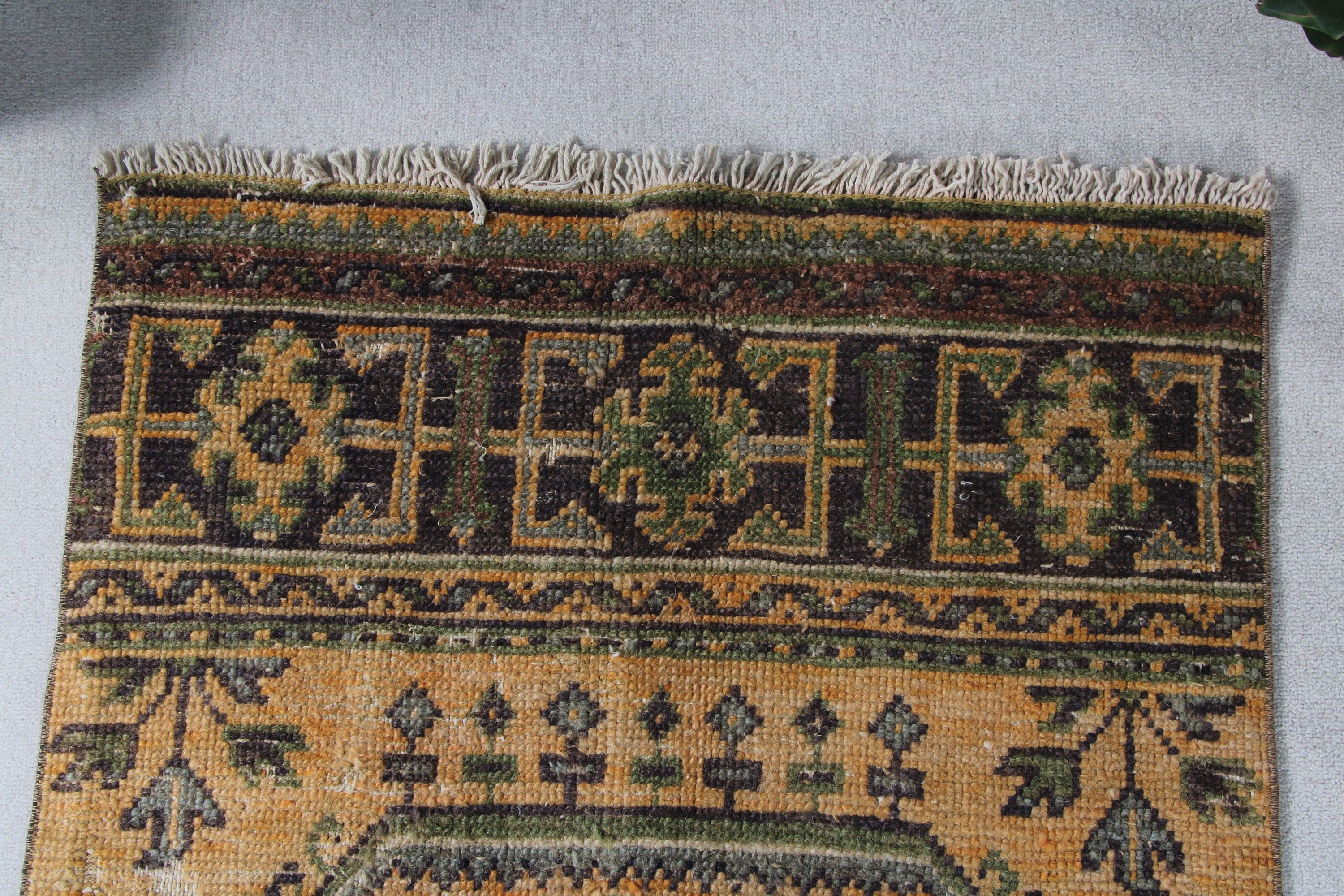 Vintage Halılar, 2.8x21.5 ft Runner Halı, Merdiven Halıları, Kahverengi Düz Dokuma Halılar, Vintage Runner Halılar, Türk Halıları, Yer Halıları