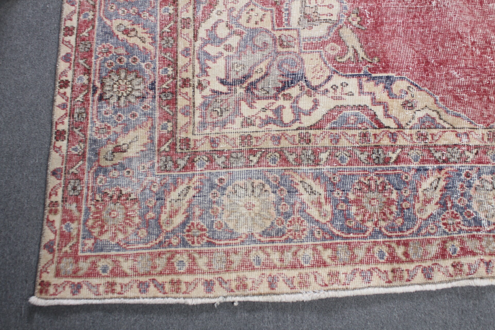 Ev Dekorasyonu Halıları, Oryantal Halı, Vintage Halılar, 6.6x10.9 ft Büyük Boy Halı, Retro Halı, Salon Halıları, Türk Halısı, Pembe Yün Halı, Salon Halısı