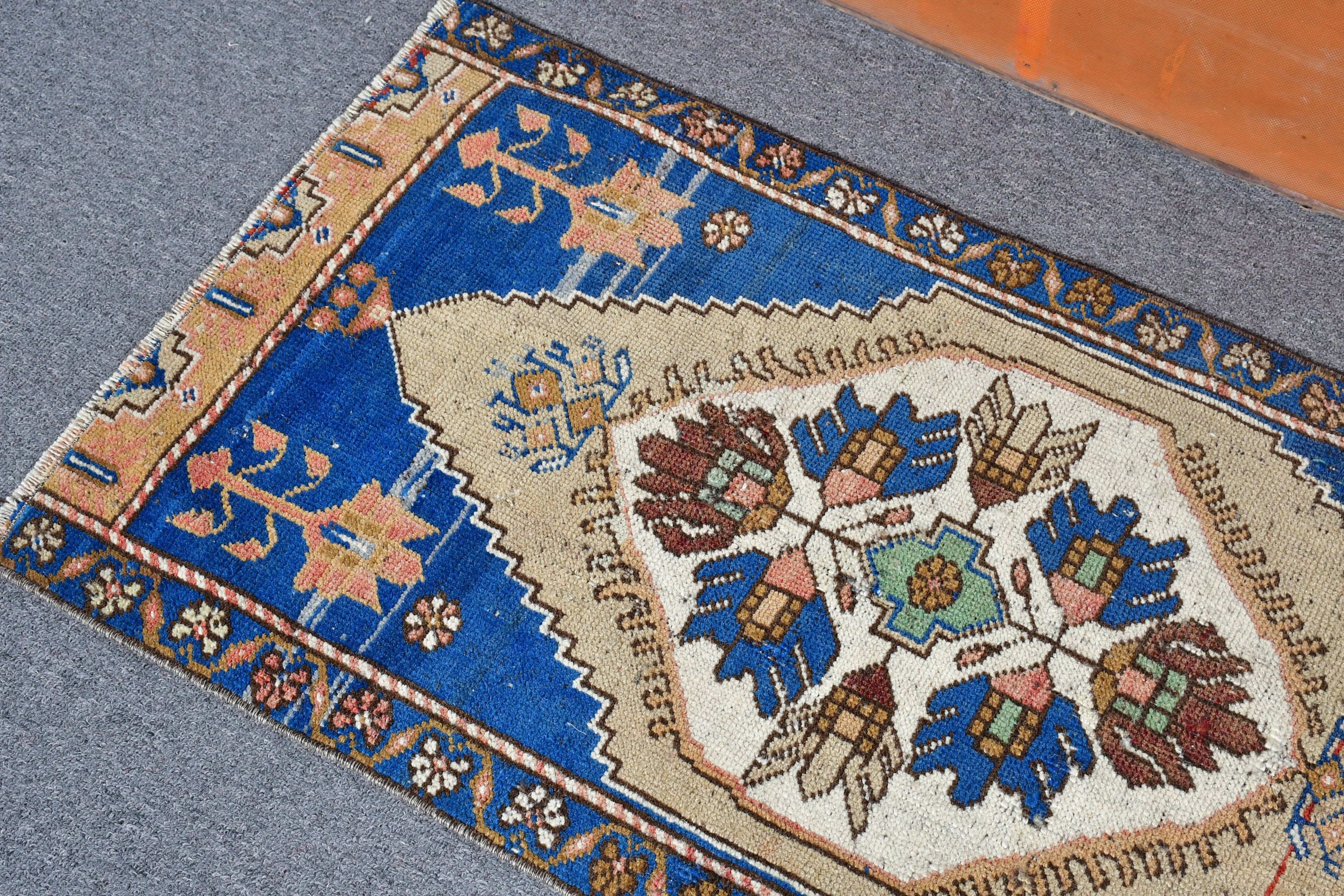 Kahverengi Yatak Odası Halısı, 1.7x3.1 ft Küçük Halılar, Duvara Asılı Halı, Vintage Halı, Türk Halısı, Yatak Odası Halıları, Ev Dekor Halısı, Mutfak Halıları