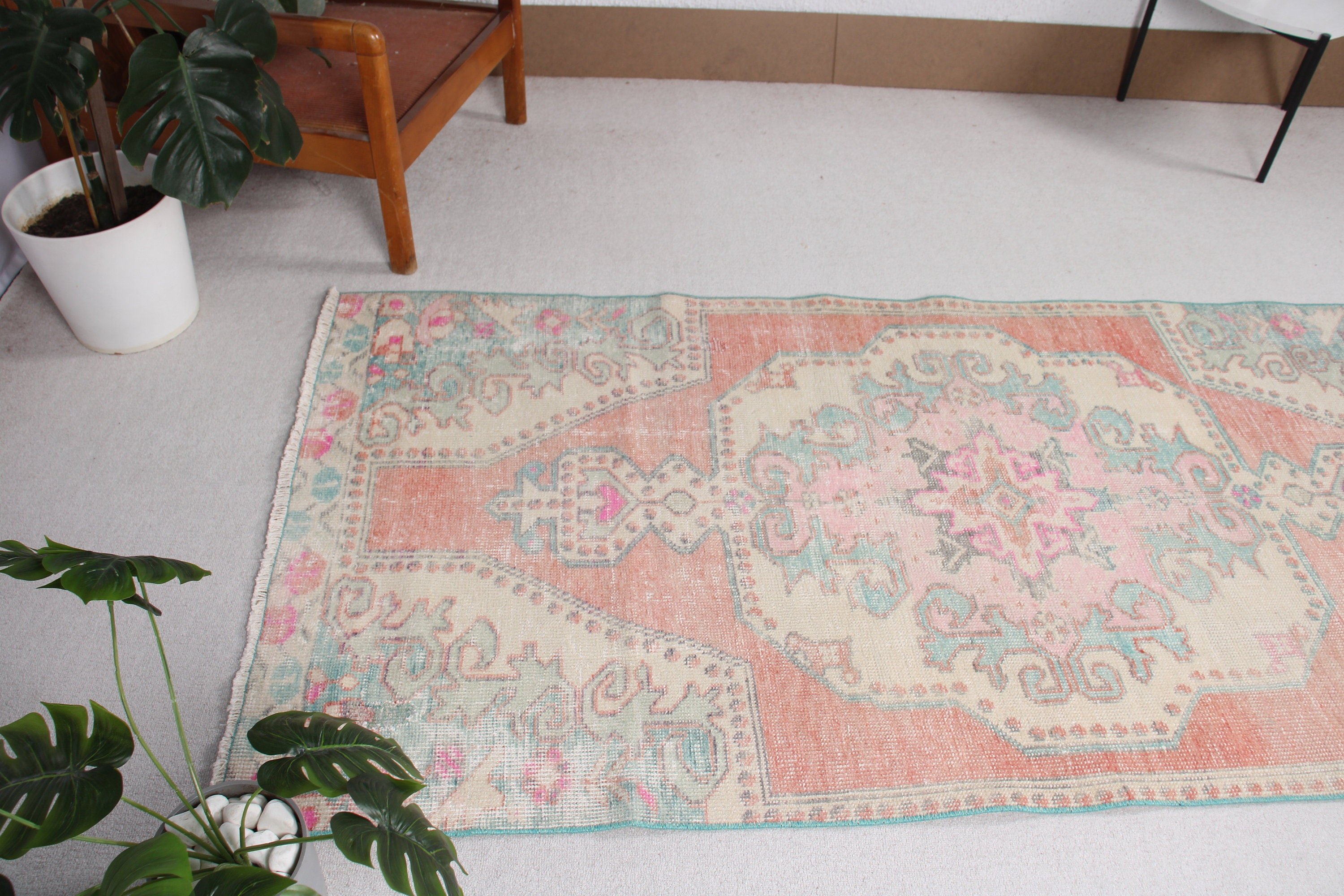 Ofis Halıları, Boho Bölge Halıları, Boho Halılar, Kırmızı Nötr Halı, Türk Halısı, Açıklama Halıları, Yemek Odası Halıları, 3,4x7,3 ft Alan Halıları, Vintage Halı