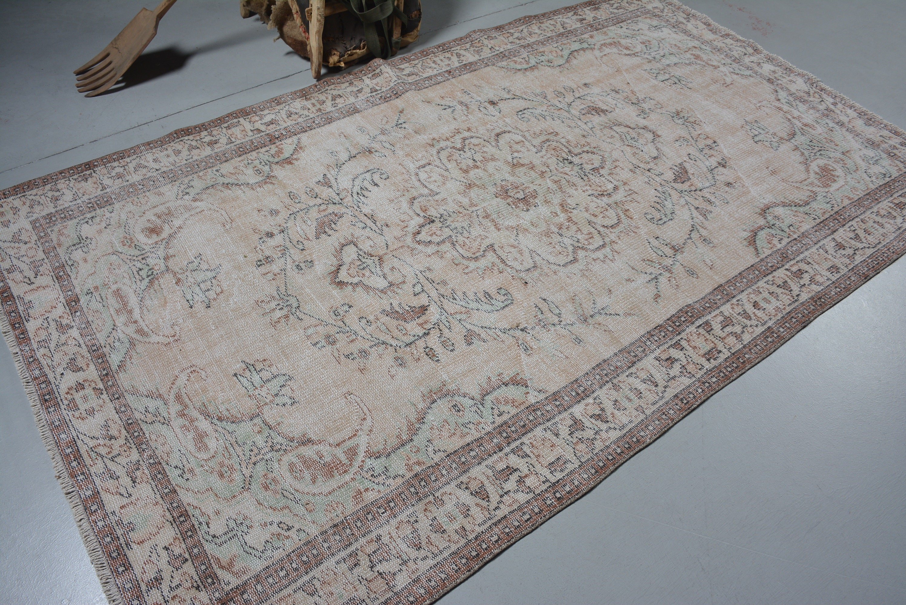 Living Room Rug, Turkish Rug, 5.2x8.5 ft Large Rug, Vintage Rug, Art Rug, Rugs for Living Room, Home Decor Rugs, Cool Rugs, Salon Rugs