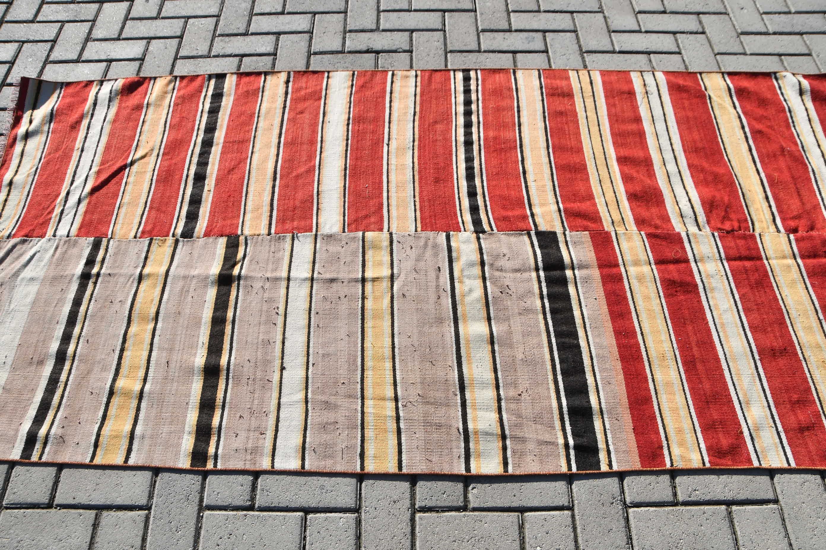 Kitchen Rug, Black Home Decor Rug, Turkish Rug, Vintage Rug, Wool Rugs, Entry Rug, Oriental Rug, Office Rug, Kilim, 3.8x4.4 ft Accent Rug