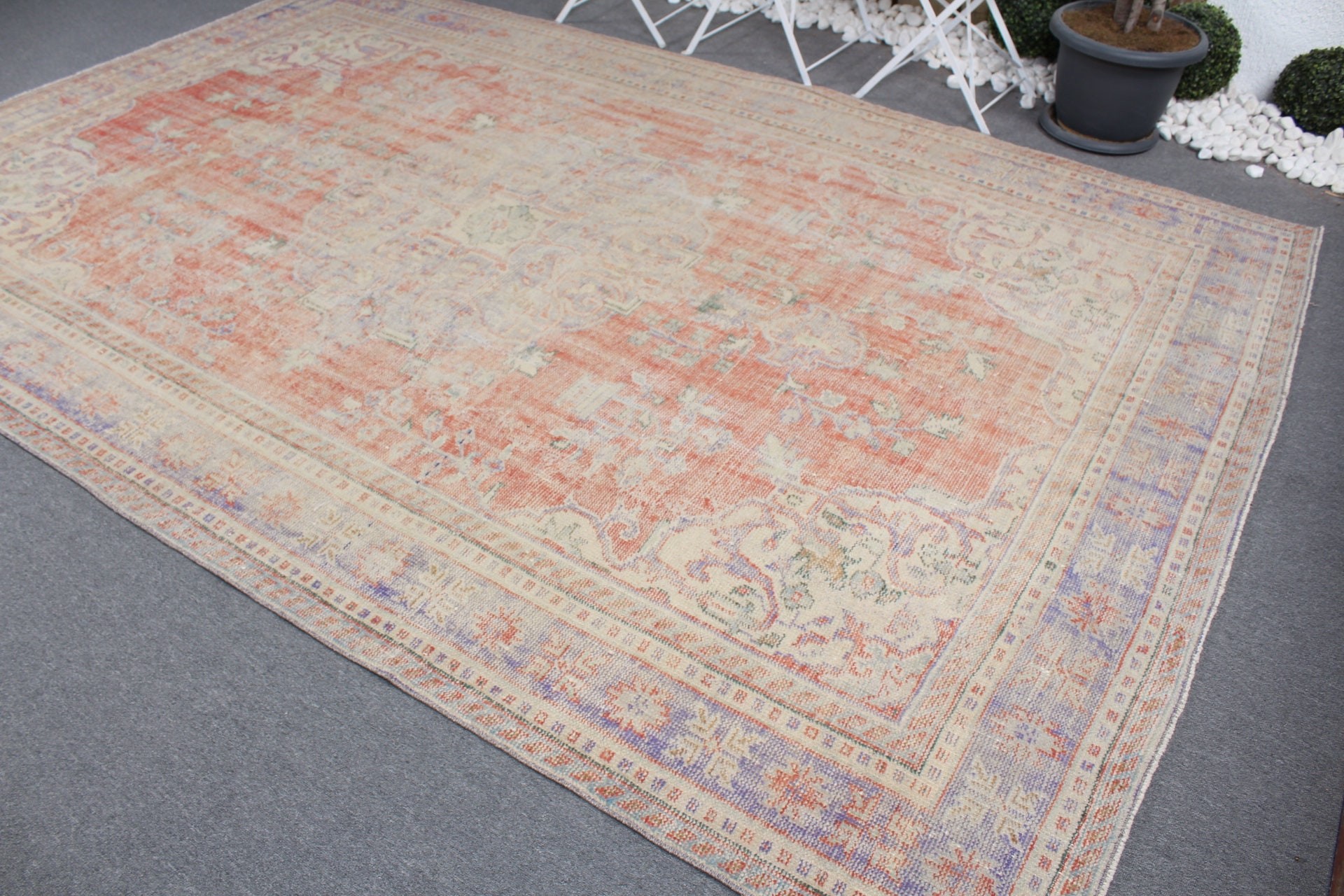 7.4x11.2 ft Oversize Rugs, Turkish Rugs, Saloon Rugs, Living Room Rugs, Vintage Rug, Red Oriental Rug, Art Rug, Oriental Rug, Moroccan Rugs