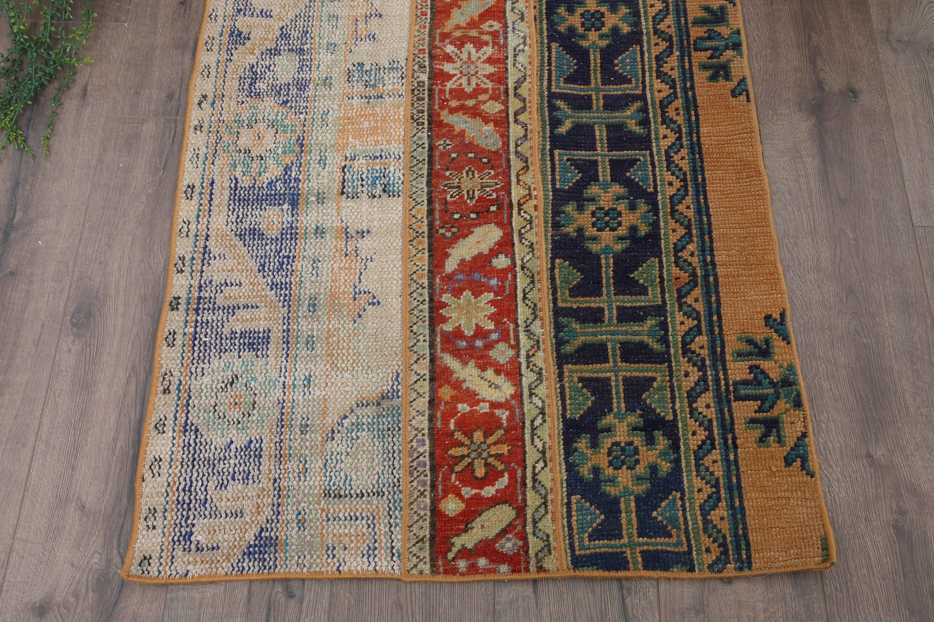 2.7x4.3 ft Small Rugs, Cool Rugs, Car Mat Rug, Anatolian Rug, Turkish Rugs, Blue Oriental Rugs, Vintage Rug, Bath Rug, Rugs for Kitchen