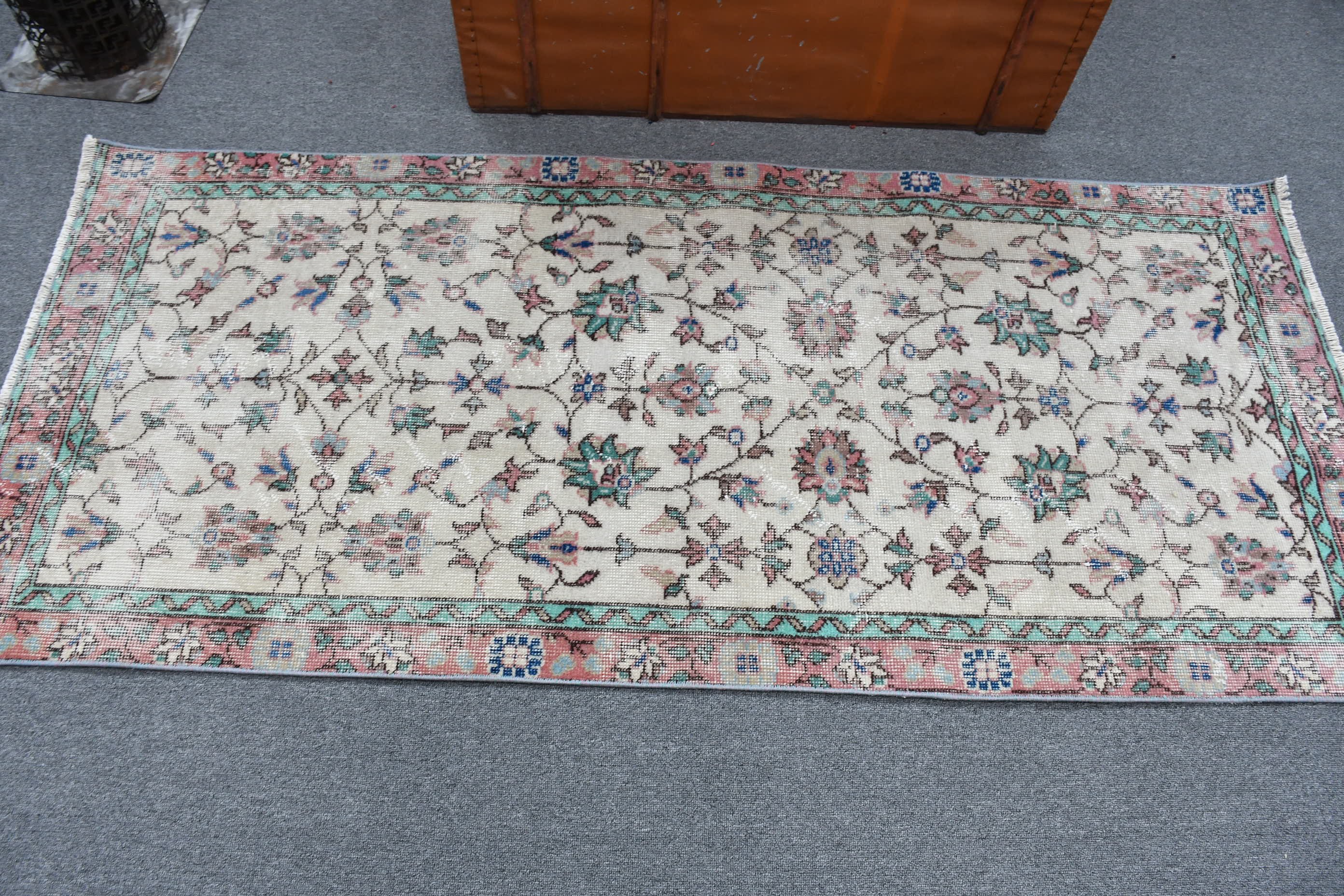 Vintage Rugs, Home Decor Rug, Rugs for Kitchen, Entry Rug, Kitchen Rugs, Wool Rugs, Distressed Rug, 2.8x6.4 ft Accent Rugs, Turkish Rug