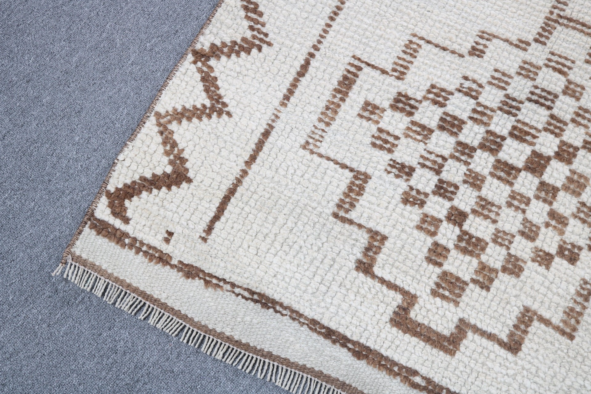 2.9x10.3 ft Runner Rug, Turkish Rugs, Kitchen Rugs, Vintage Rugs, Bohemian Rug, Beige Handwoven Rugs, Boho Rugs, Oushak Rugs, Handwoven Rug