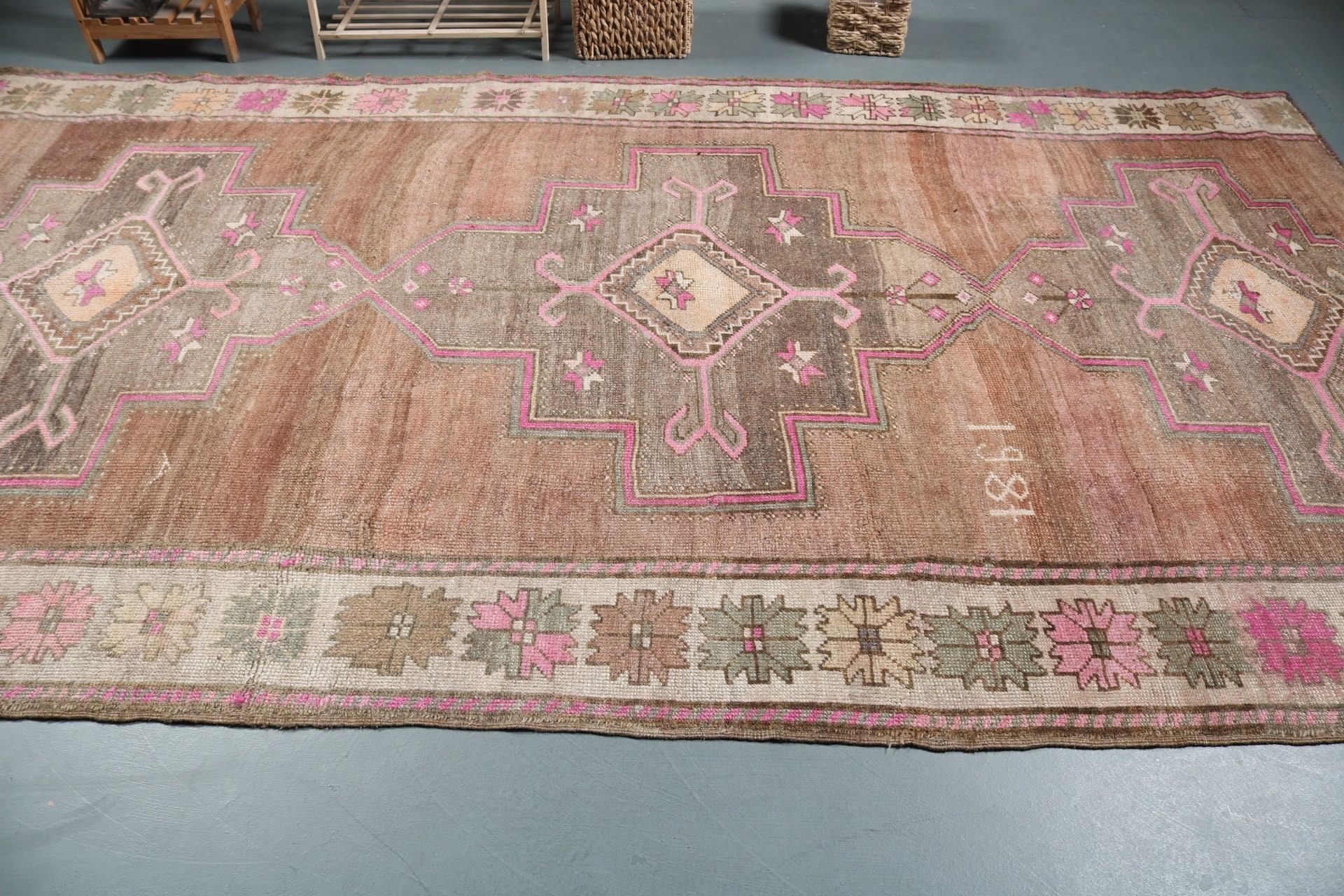 Living Room Rugs, Home Decor Rug, 6.7x12.2 ft Oversize Rug, Turkish Rugs, Dining Room Rug, Vintage Decor Rug, Vintage Rugs, Moroccan Rugs