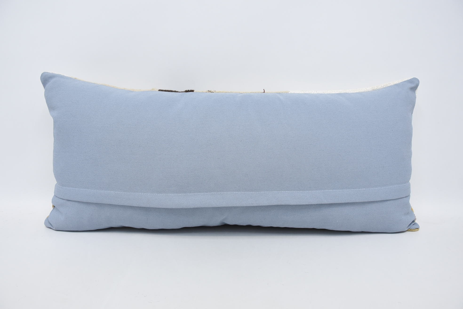 Nautical Throw Pillow Sham, Vintage Kilim Throw Pillow, 16"x36" Beige Pillow, Pillow for Couch, Boho Pillow, Vintage Throw Pillow Case