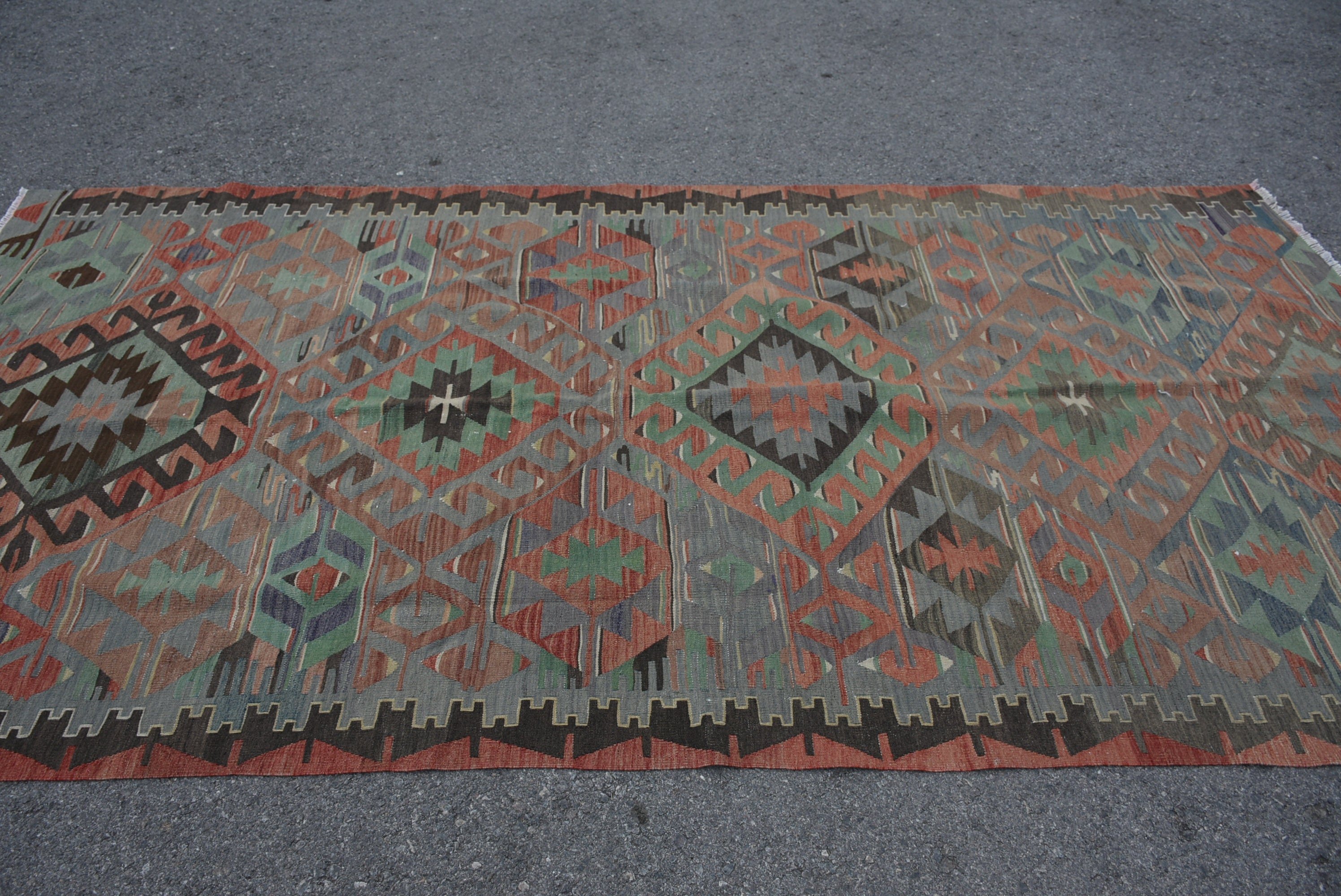 Eski Halılar, Kırmızı Ev Dekorasyonu Halısı, Kilim, Fas Halısı, Salon Halısı, Türk Halısı, Oturma Odası Halısı, Vintage Halı, 5x9.8 ft Büyük Halı