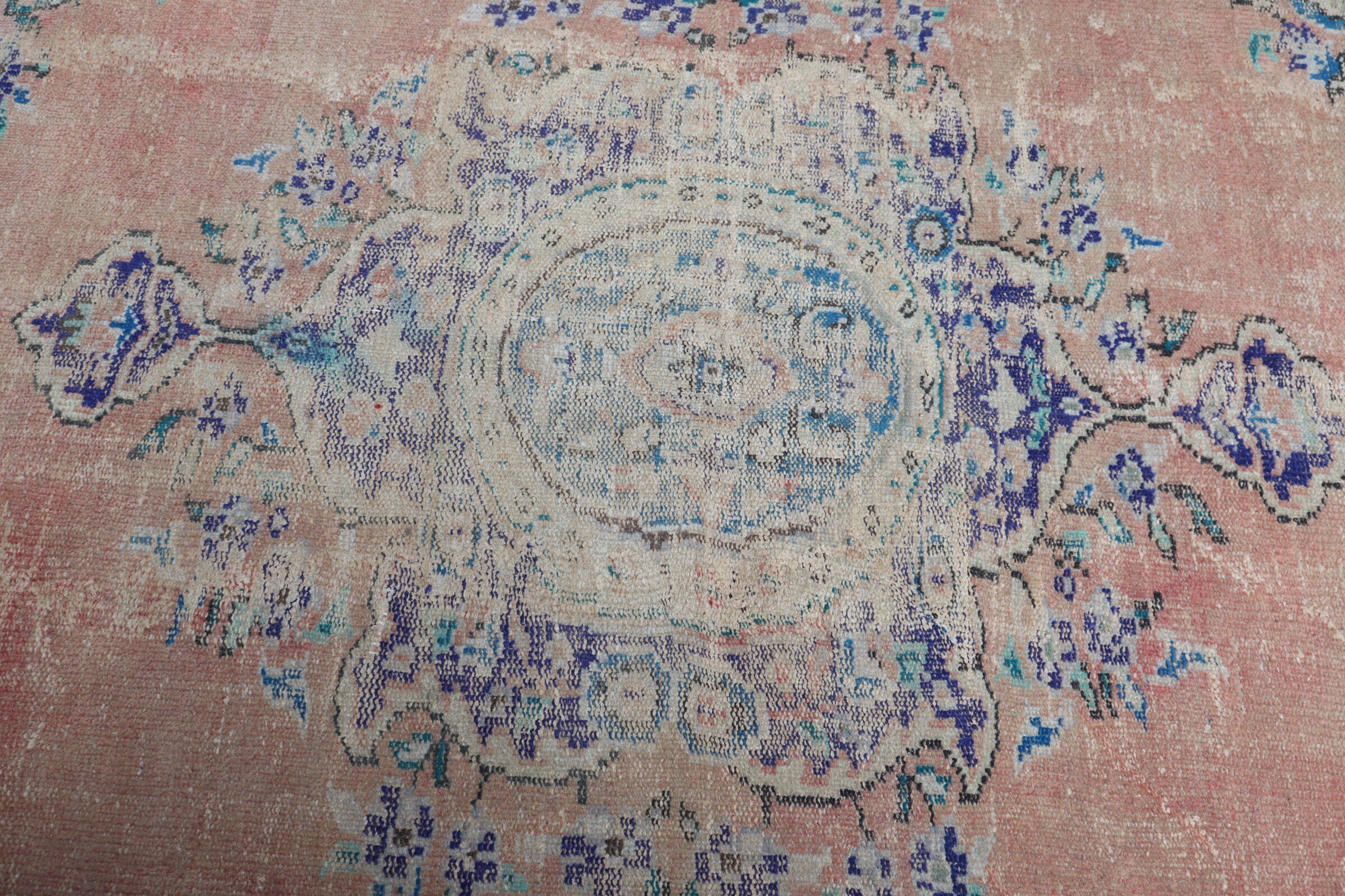 Orange Oushak Rug, Floor Rug, Turkish Rug, Vintage Rugs, Nursery Rugs, Bedroom Rugs, Moroccan Rugs, Home Decor Rugs, 4.4x7.2 ft Area Rugs