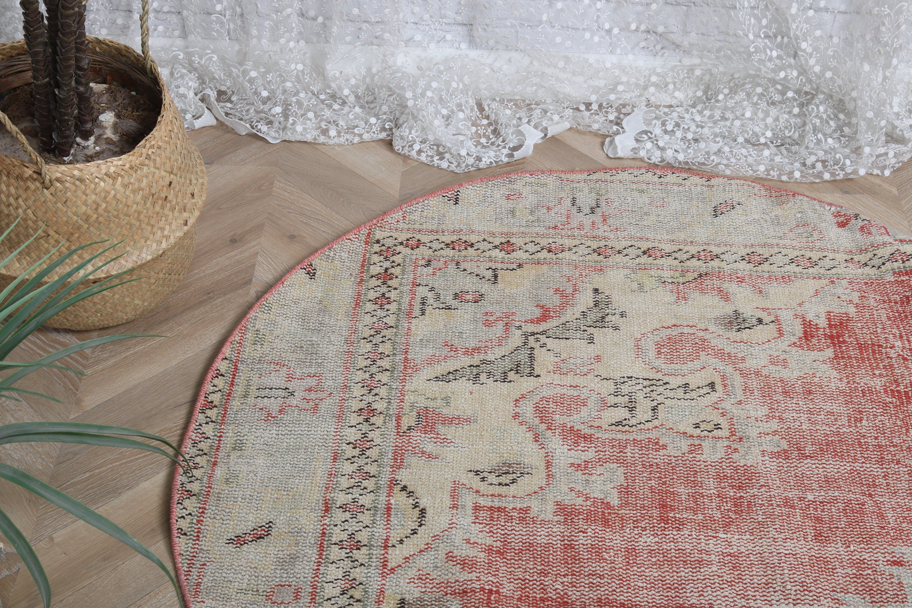 Vintage Accent Rugs, Office Rug, Moroccan Rugs, Vintage Rugs, Turkish Rug, Kitchen Rugs, Red Antique Rugs, Neutral Rug, 4x4 ft Accent Rug