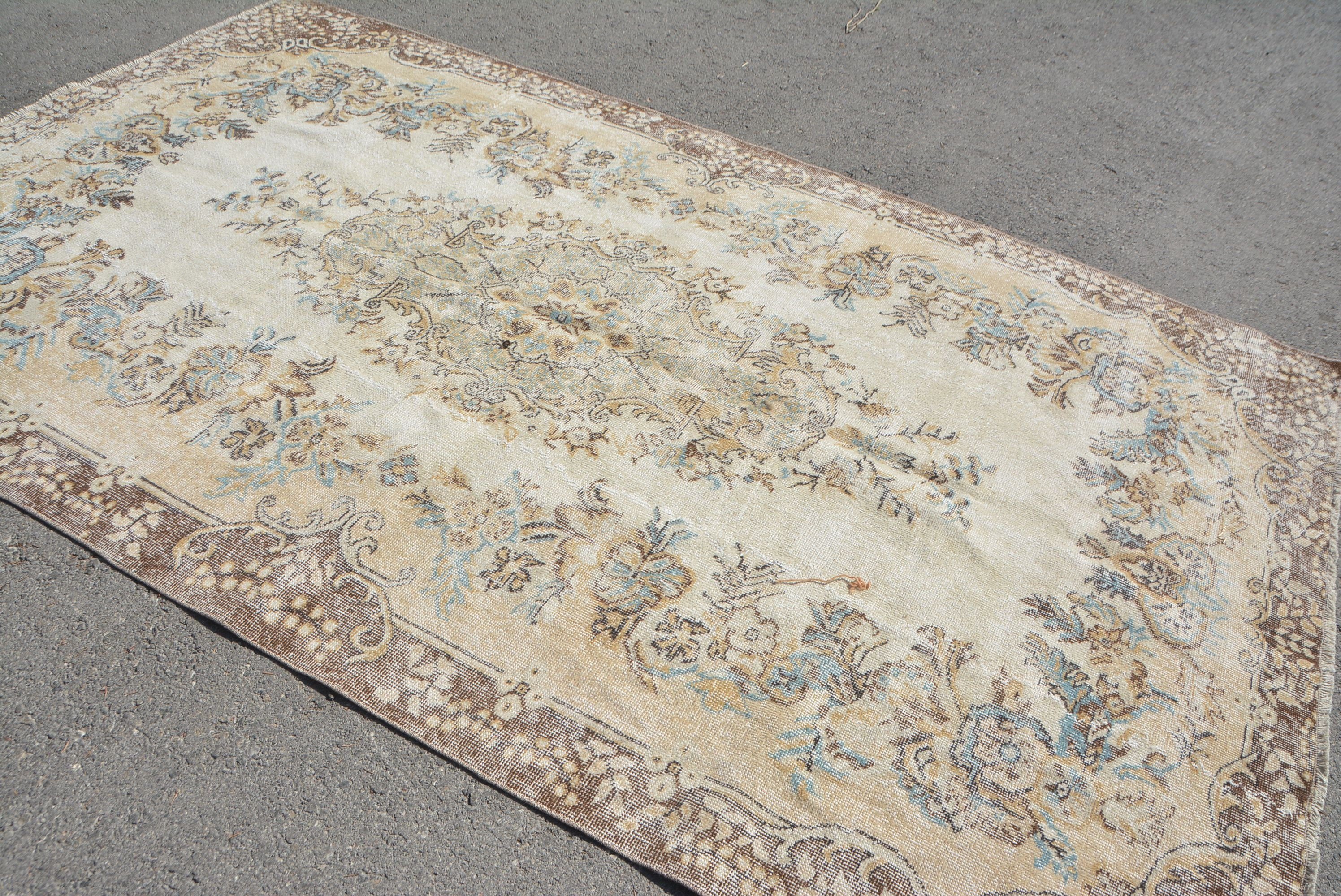 Living Room Rug, Rugs for Dining Room, Bedroom Rug, Vintage Rug, Turkish Rugs, Moroccan Rug, 5.9x9.8 ft Large Rugs, Dining Room Rugs