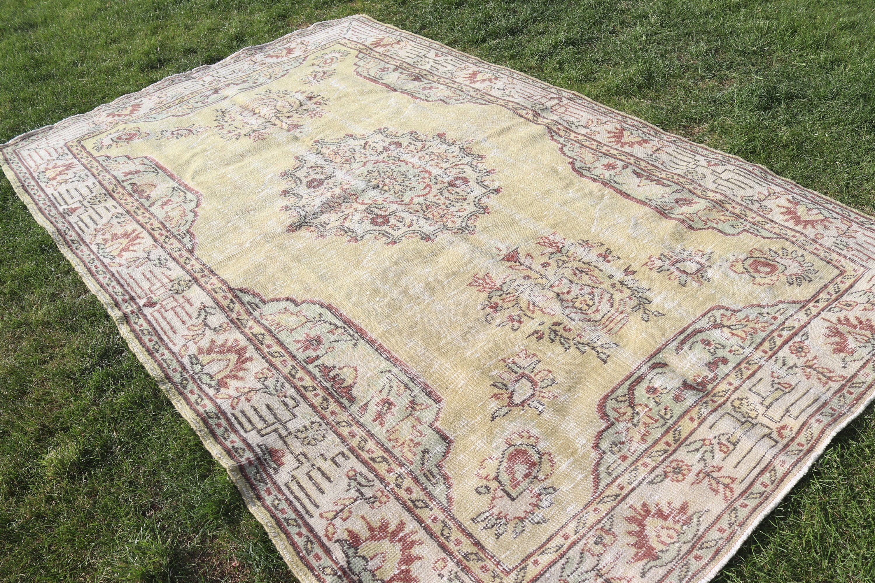 Oturma Odası Halıları, Vintage Halılar, Salon Halıları, Ofis Halıları, Yeşil Modern Halılar, Türk Halıları, 6.1x10 ft Büyük Halılar, Harika Halılar, Ev Dekorasyonu Halıları