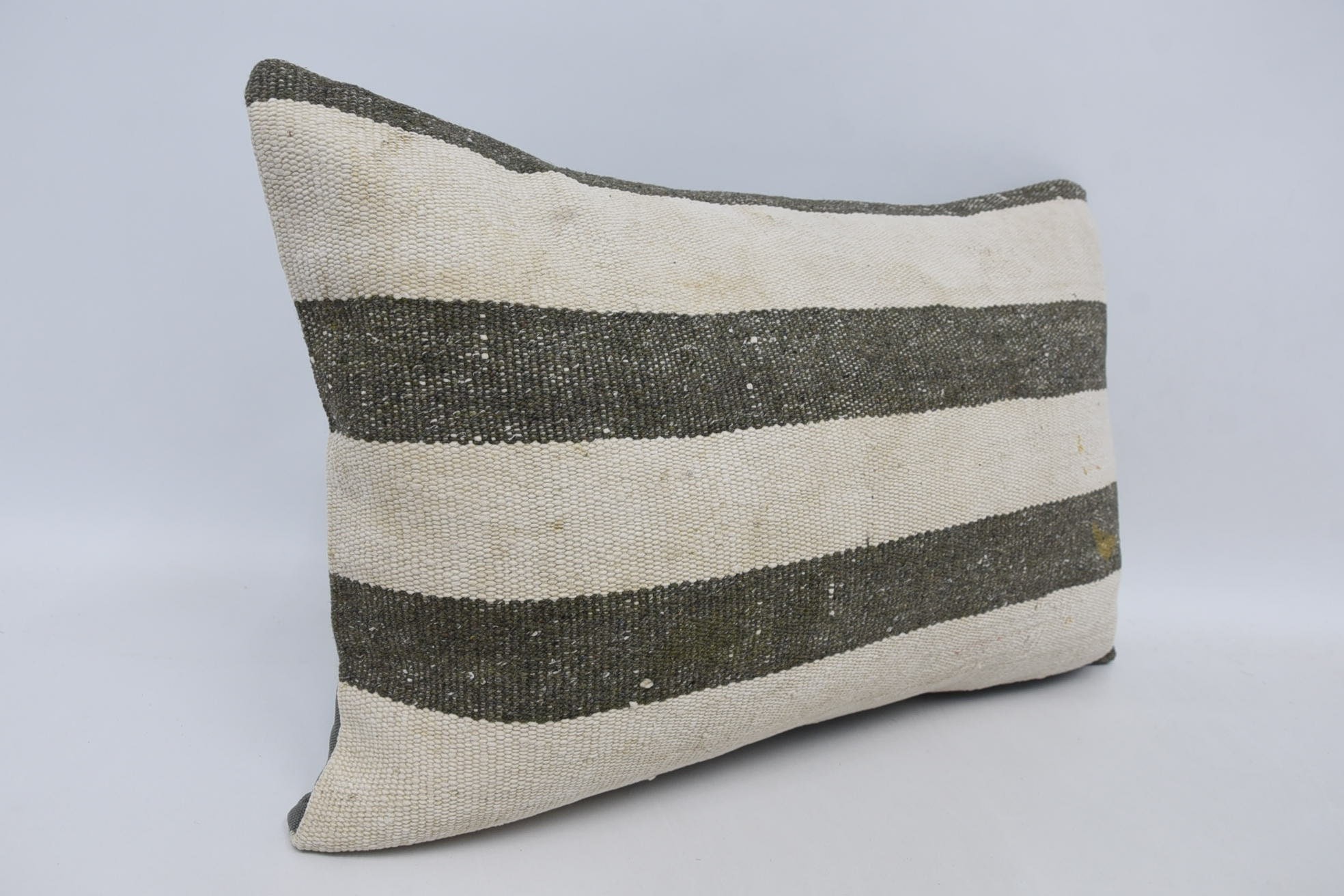 Kilim Pillow Cover, Vintage Kilim Pillow, Retro Pillow, Throw Kilim Pillow, Yoga Cushion Case, Pastel Pillow Case, 16"x24" White Cushion