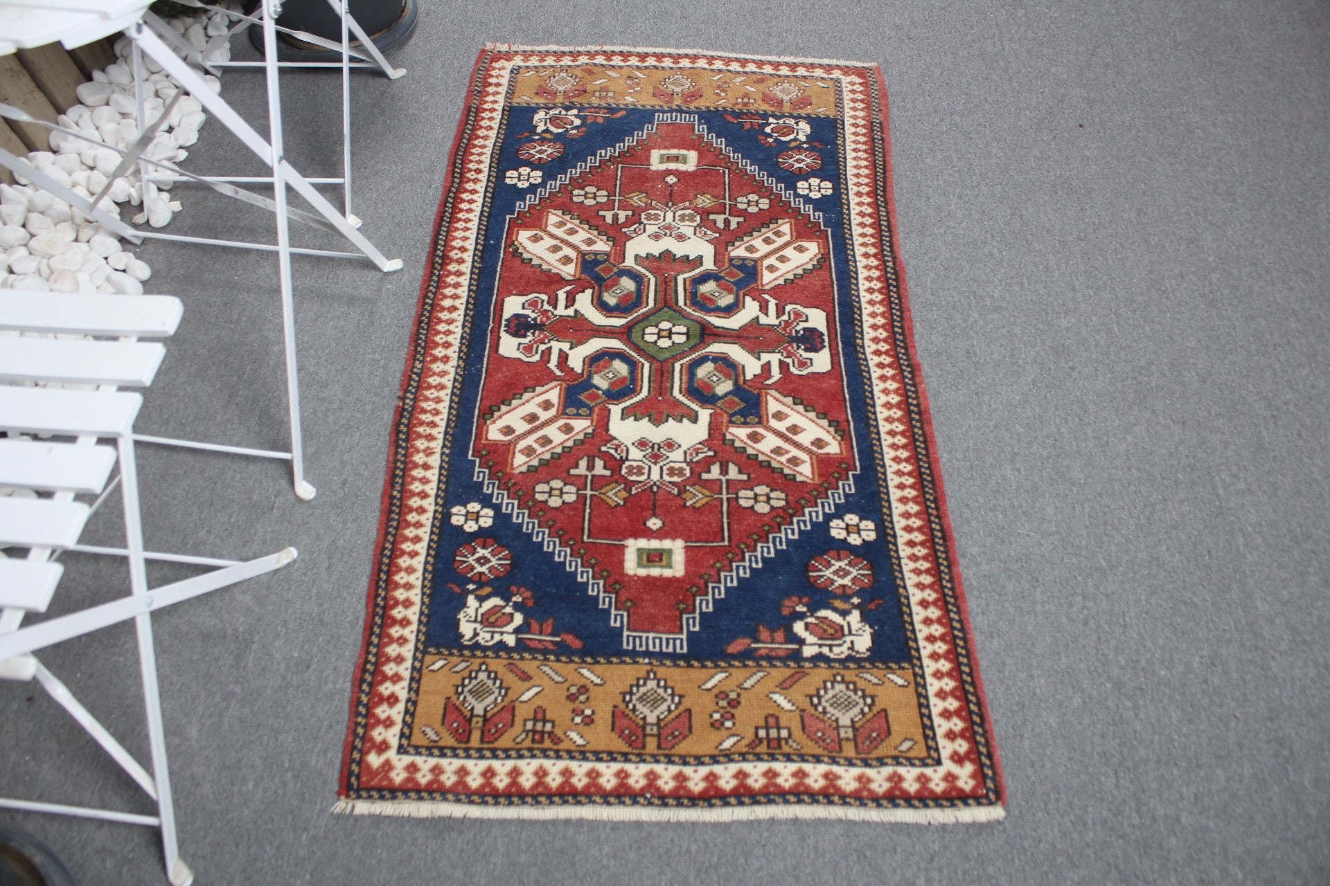 Bath Rugs, Vintage Rug, Rugs for Bath, 2.5x4.7 ft Small Rugs, Turkish Rug, Red Moroccan Rug, Wall Hanging Rug, Cool Rug