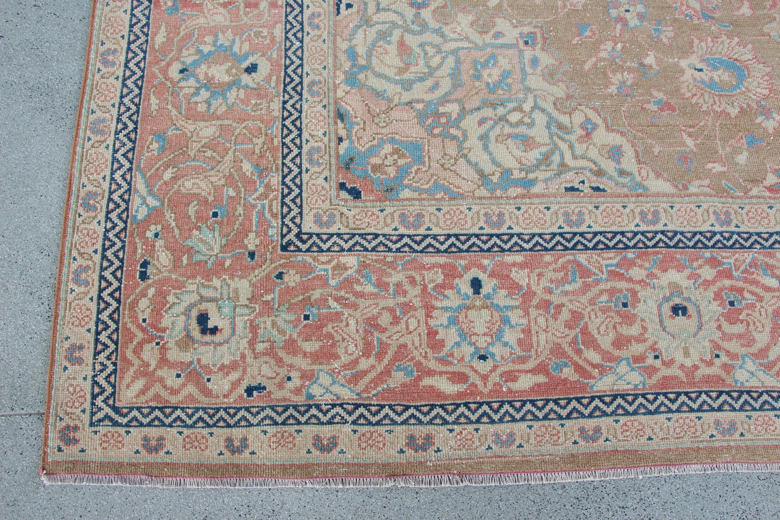 Oturma Odası Halıları, Türk Halısı, 10.4x13.9 ft Büyük Boy Halı, Vintage Halı, Egzotik Halılar, Bej Anadolu Halısı, Yatak Odası Halısı, Salon Halıları, Yün Halı