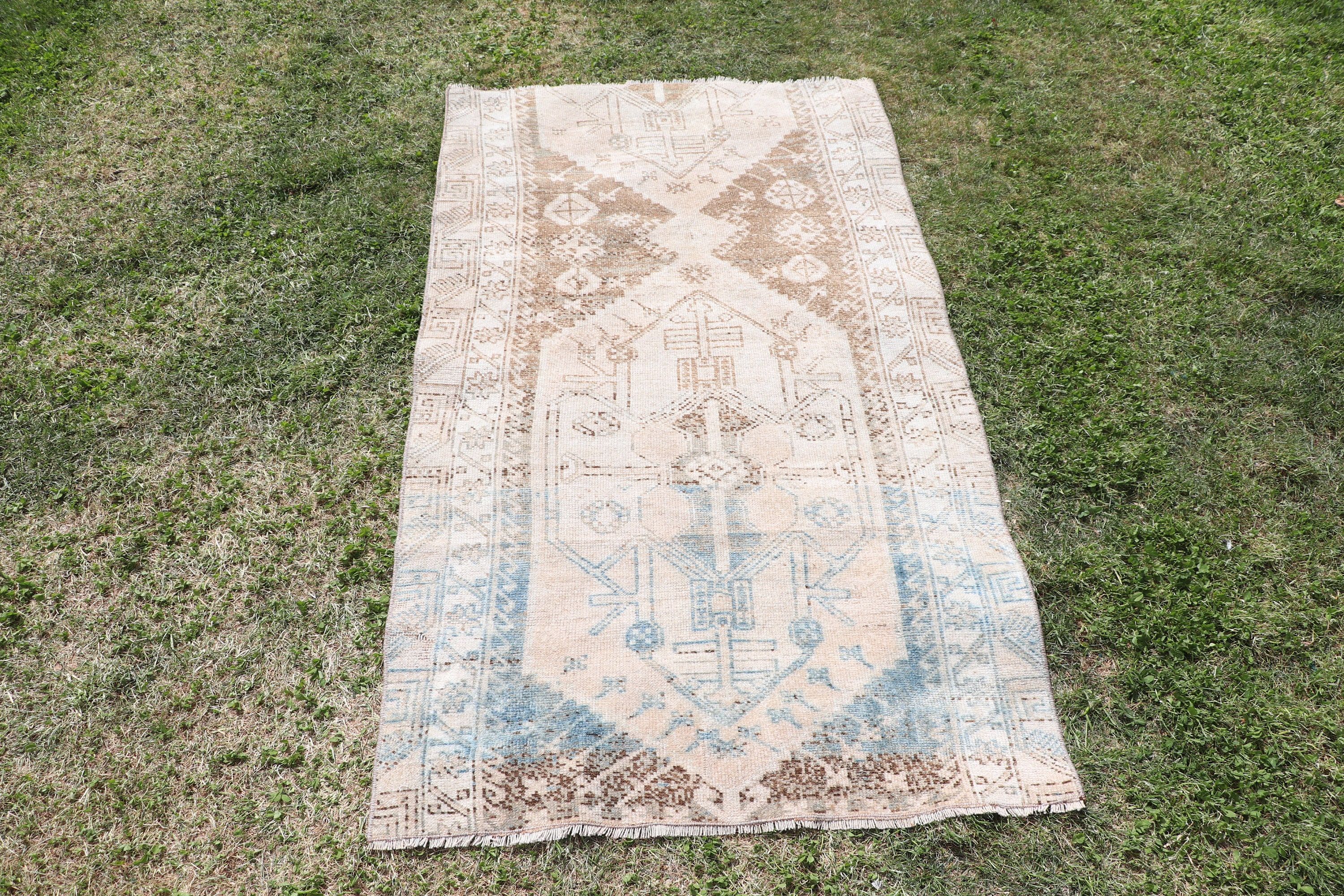 Düz Dokuma Halılar, Vintage Halı, 2.7x4.7 ft Küçük Halılar, Küçük Vintage Halılar, Türk Halısı, Modern Halı, Kapı Paspas Halıları, Kahverengi Açıklama Halısı