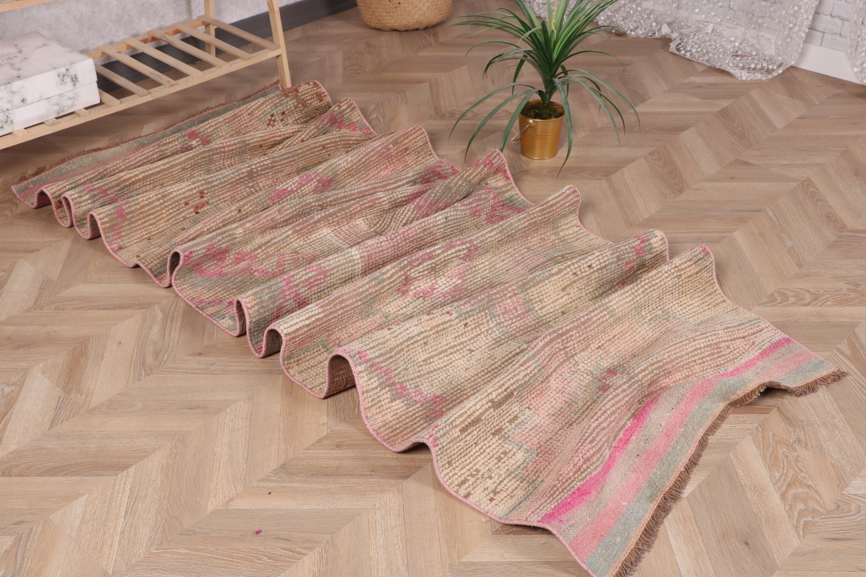 2.8x10.2 ft Runner Halısı, Türk Halıları, Mutfak Halıları, Vintage Halılar, Bej Oryantal Halı, Oryantal Halı, Aztek Halısı, Oushak Halıları, Runner Halıları