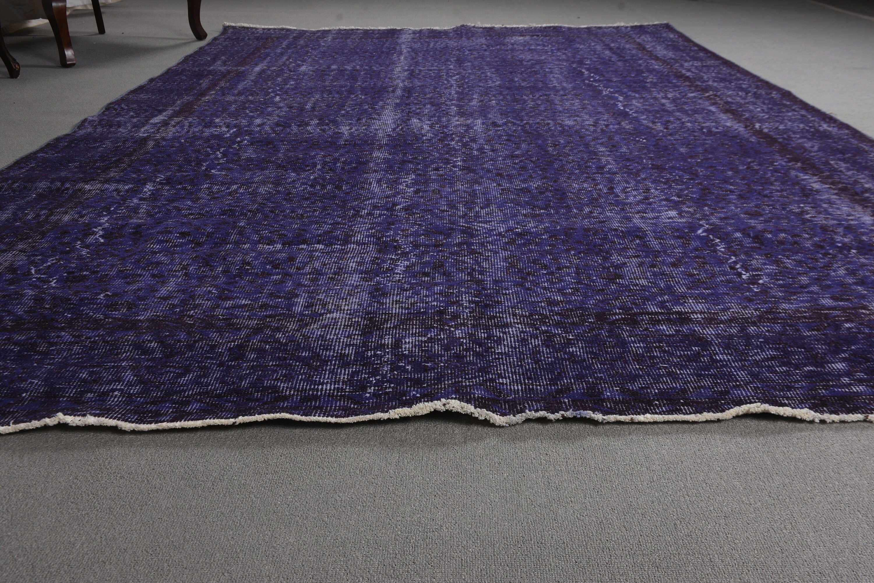 Luxury Rug, Handwoven Rug, 6.8x10 ft Large Rug, Modern Rug, Salon Rugs, Purple Handwoven Rug, Turkish Rug, Large Oushak Rugs, Vintage Rug