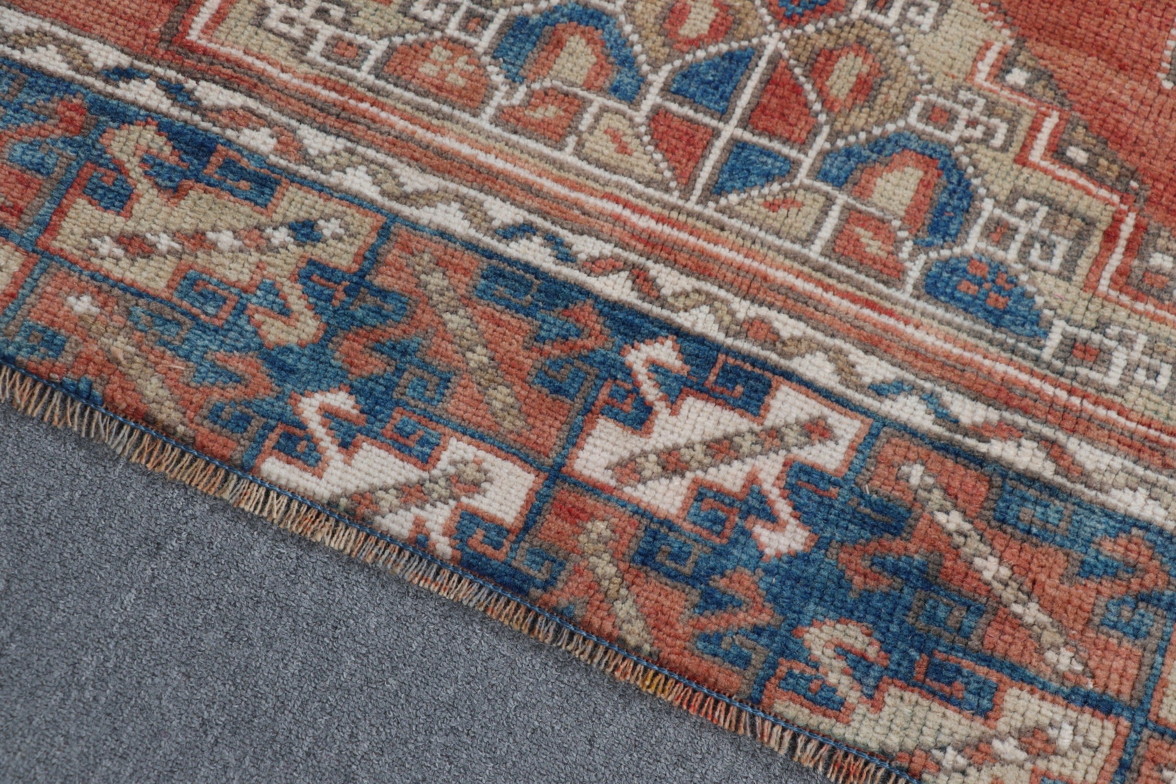 Oriental Rugs, Turkey Rug, Living Room Rugs, Floor Rug, 4.6x6.9 ft Area Rug, Turkish Rug, Vintage Rug, Orange Anatolian Rugs, Kitchen Rug