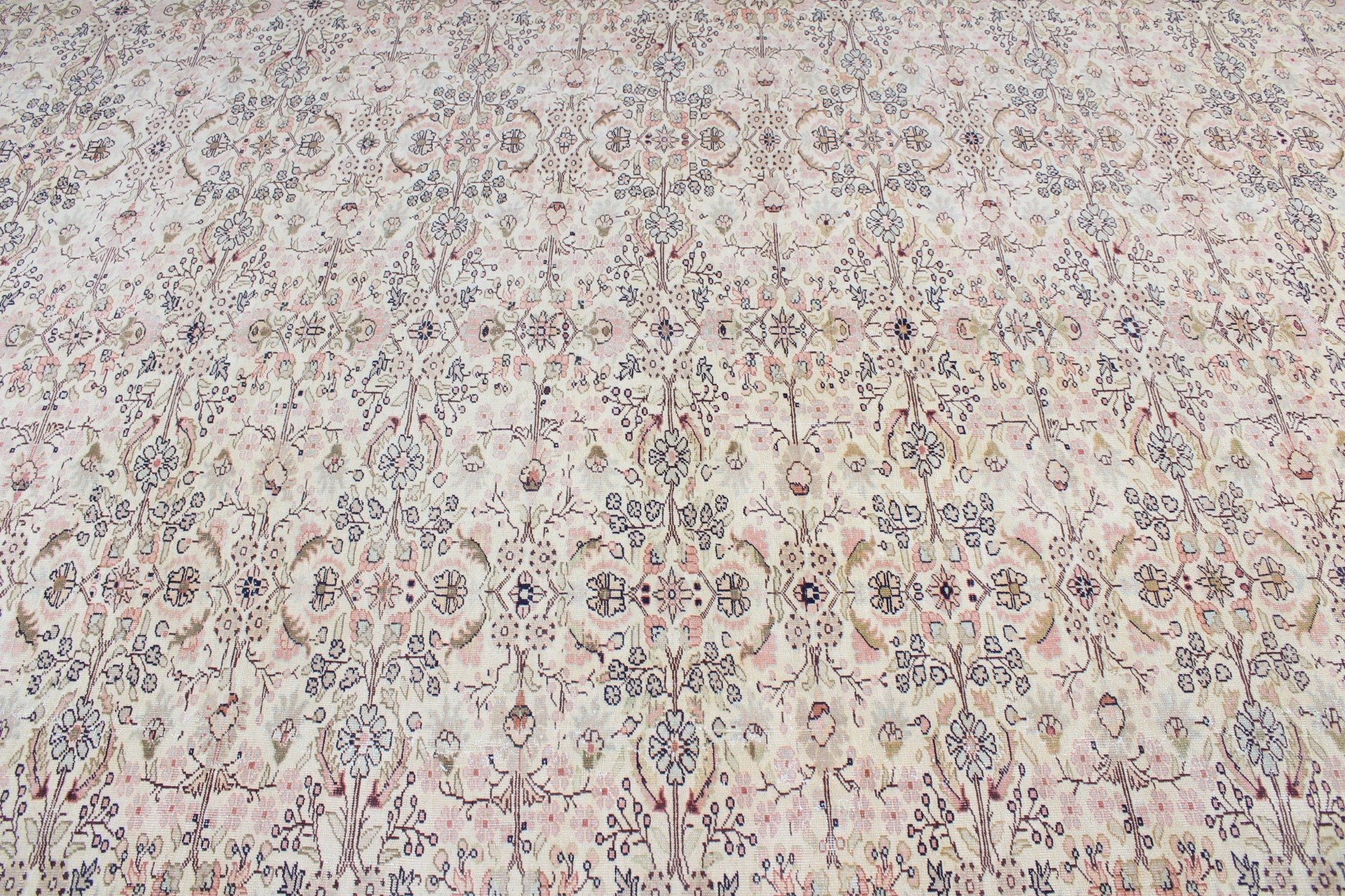 Beige Oriental Rug, Handmade Rug, Cool Rugs, 8x11 ft Oversize Rug, Vintage Rug, Saloon Rug, Oriental Rug, Dining Room Rugs, Turkish Rug