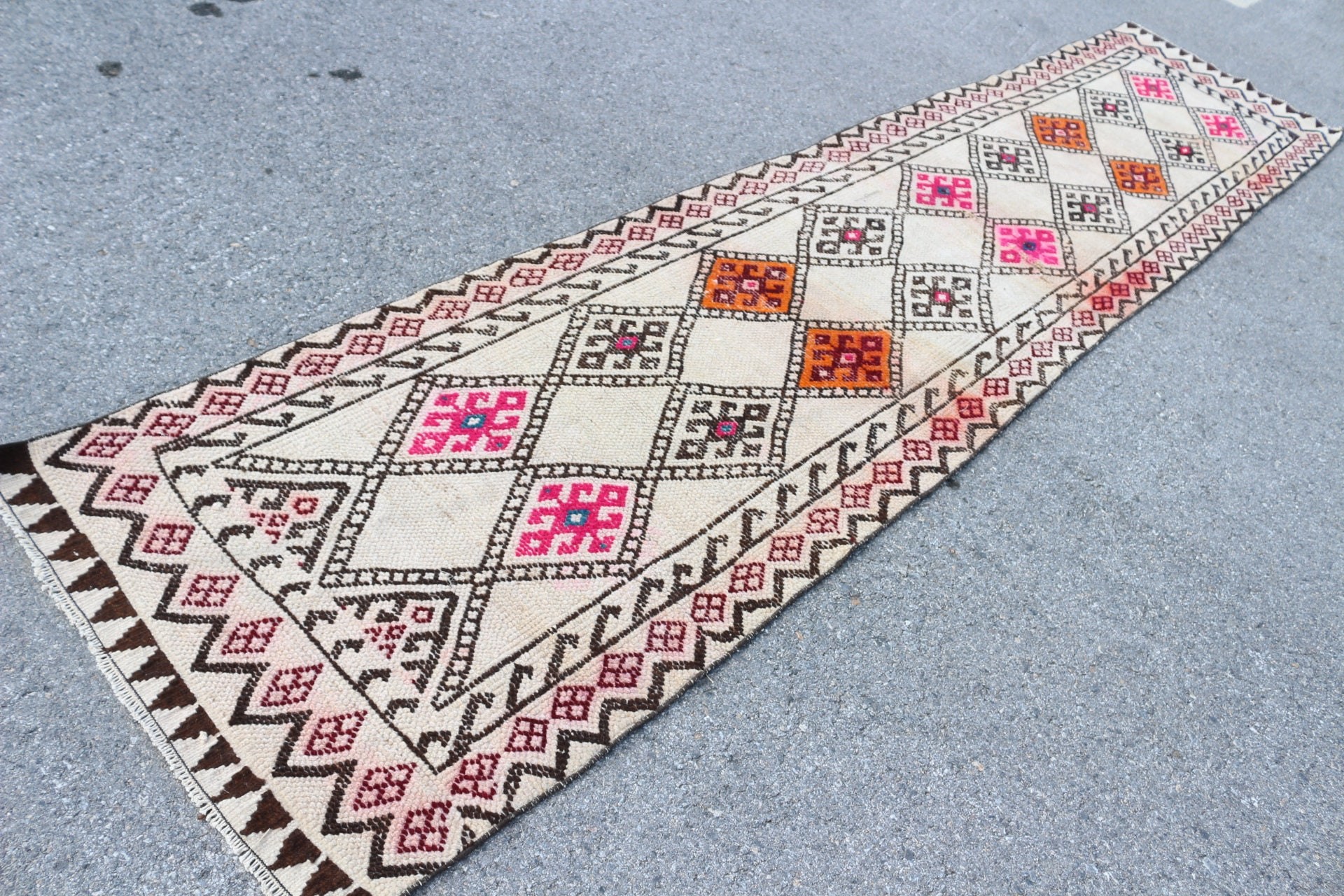 Mutfak Halısı, Fas Halısı, 2,9x13,5 ft Yolluk Halısı, Antika Halılar, Etnik Halı, Koridor Halıları, Türk Halısı, Bej Havalı Halılar, Vintage Halılar