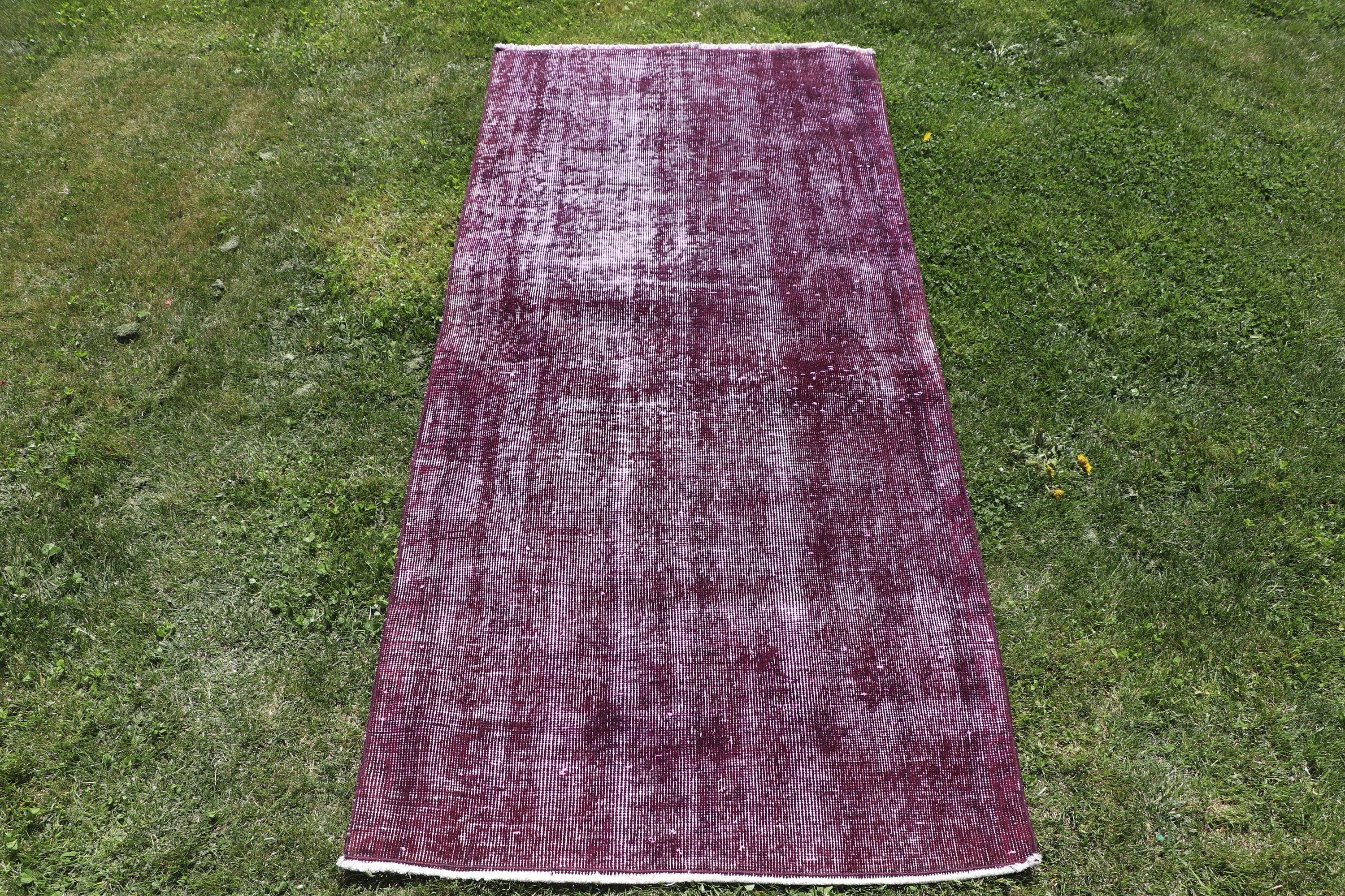 Vintage Rugs, Turkish Rug, Outdoor Rugs, Bedroom Rug, Cool Rug, Purple  2.8x6.3 ft Accent Rugs, Decorative Rugs