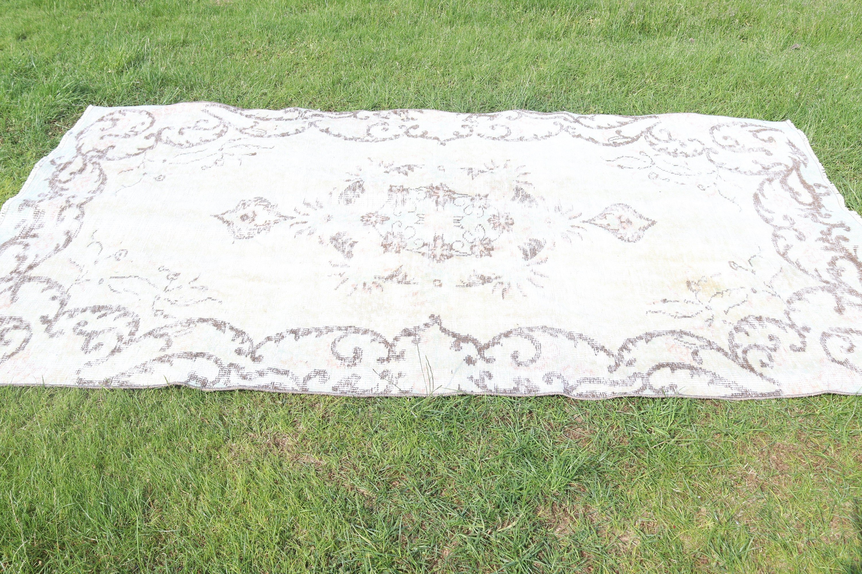 Handwoven Rugs, Statement Rug, Bedroom Rugs, Vintage Rugs, Beige Neutral Rugs, 4.6x7.7 ft Area Rugs, Turkish Rug, Vintage Area Rug