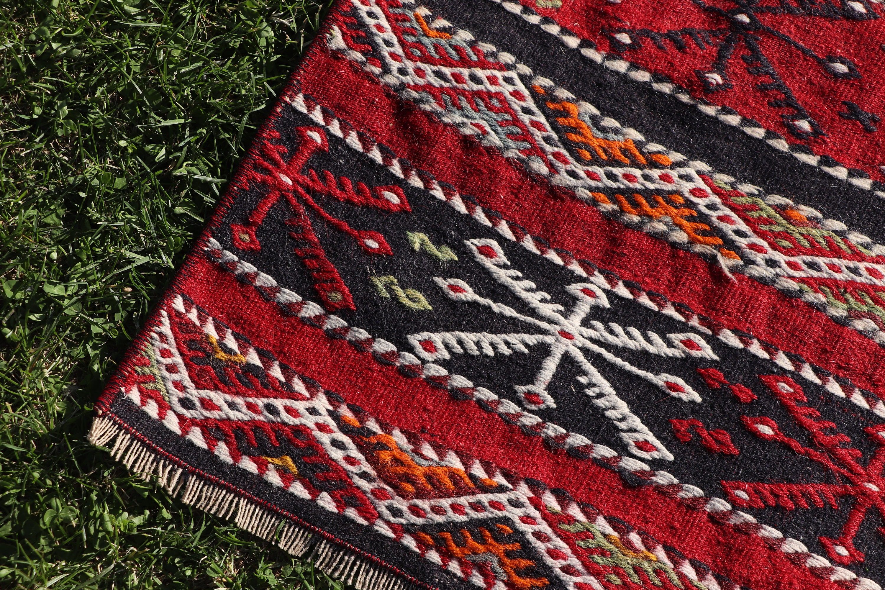 1.9x6.9 ft Runner Halıları, Anadolu Halıları, Türk Halısı, Beni Ourain Runner Halıları, Vintage Halılar, Yer Halısı, Merdiven Halısı, Kilim, Kırmızı Oryantal Halılar