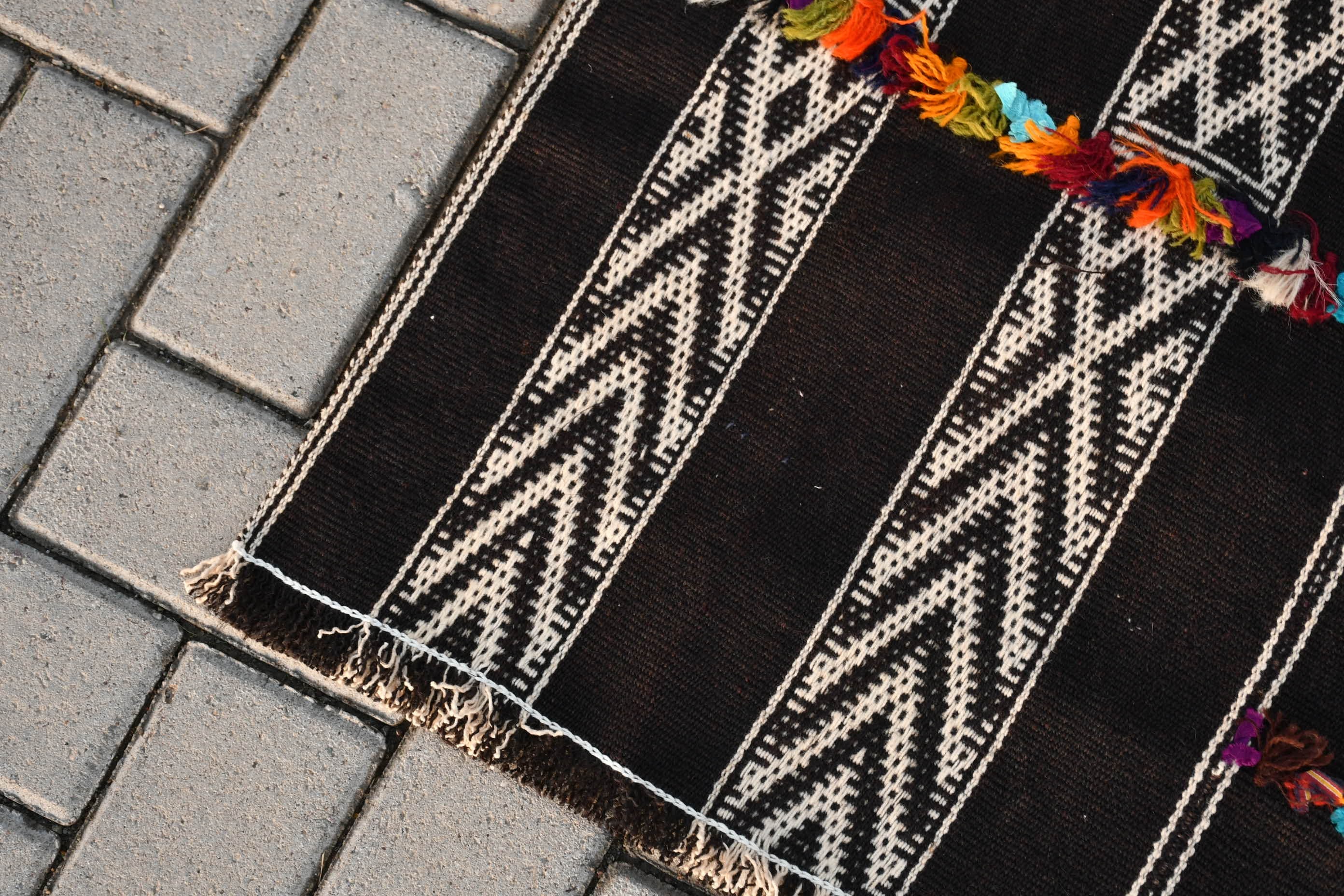 Living Room Rugs, 5.2x7.1 ft Area Rugs, Moroccan Rug, Black Kitchen Rugs, Turkish Rug, Kilim, Vintage Rugs, Antique Rugs, Dining Room Rugs